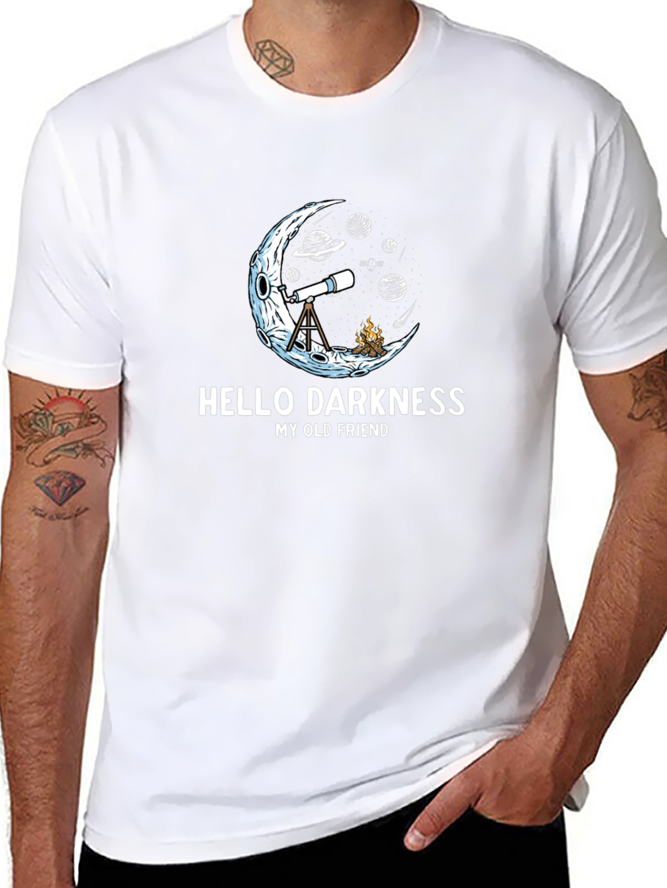 Hello Darkness T-Shirt - Astronomy Tee