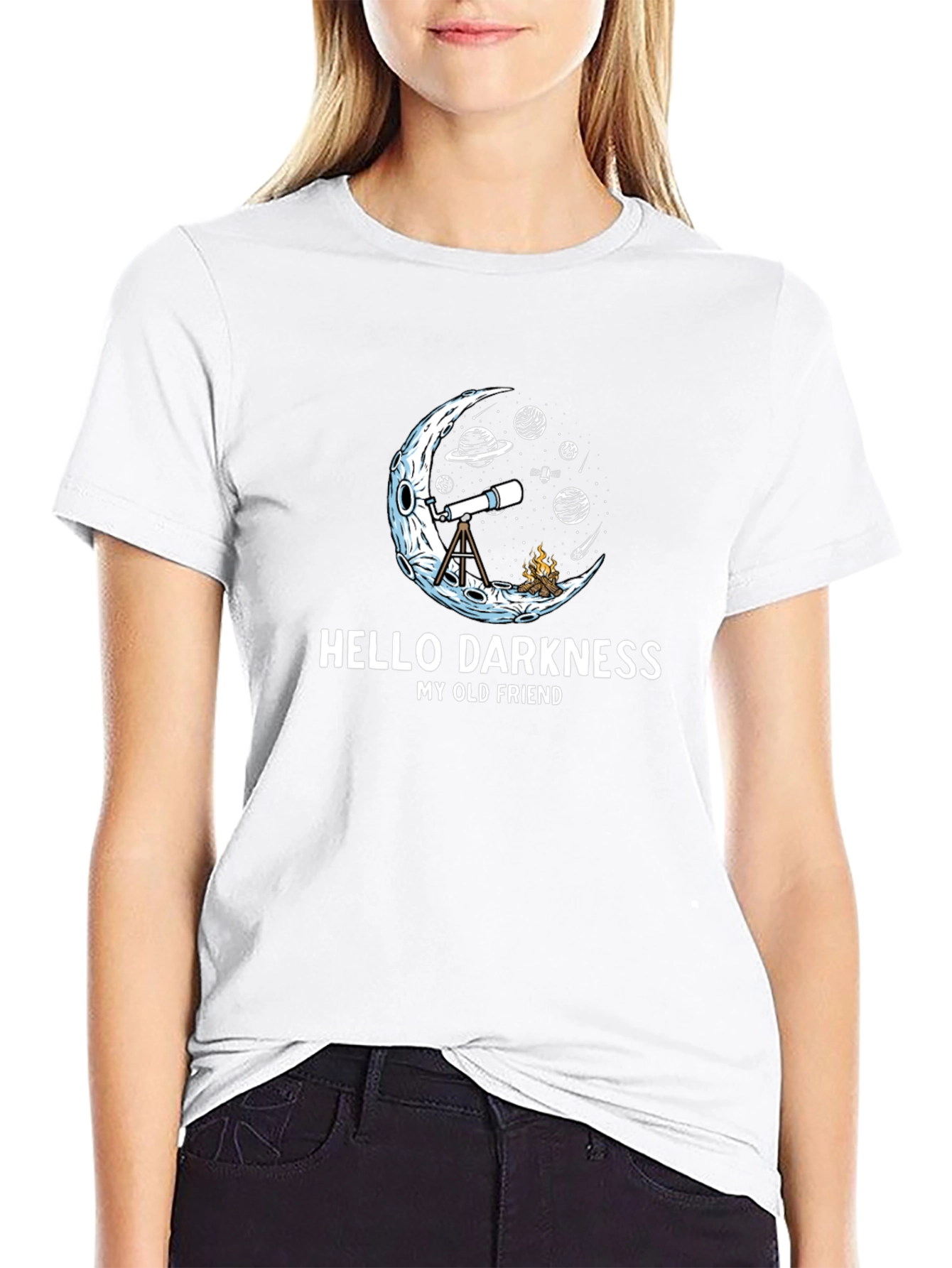 Hello Darkness T-Shirt - Astronomy Tee
