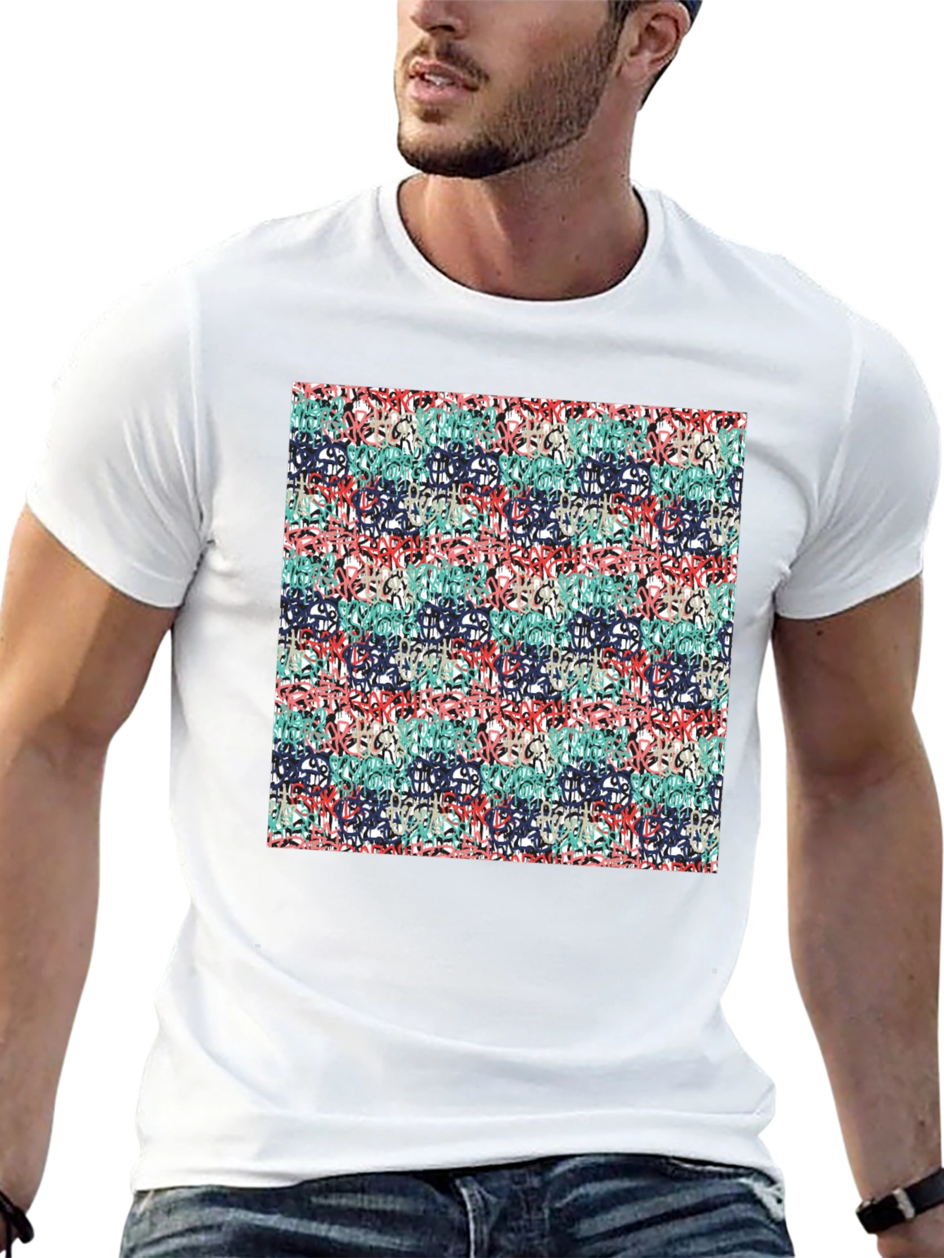 Abstract Graffiti Style T-Shirt