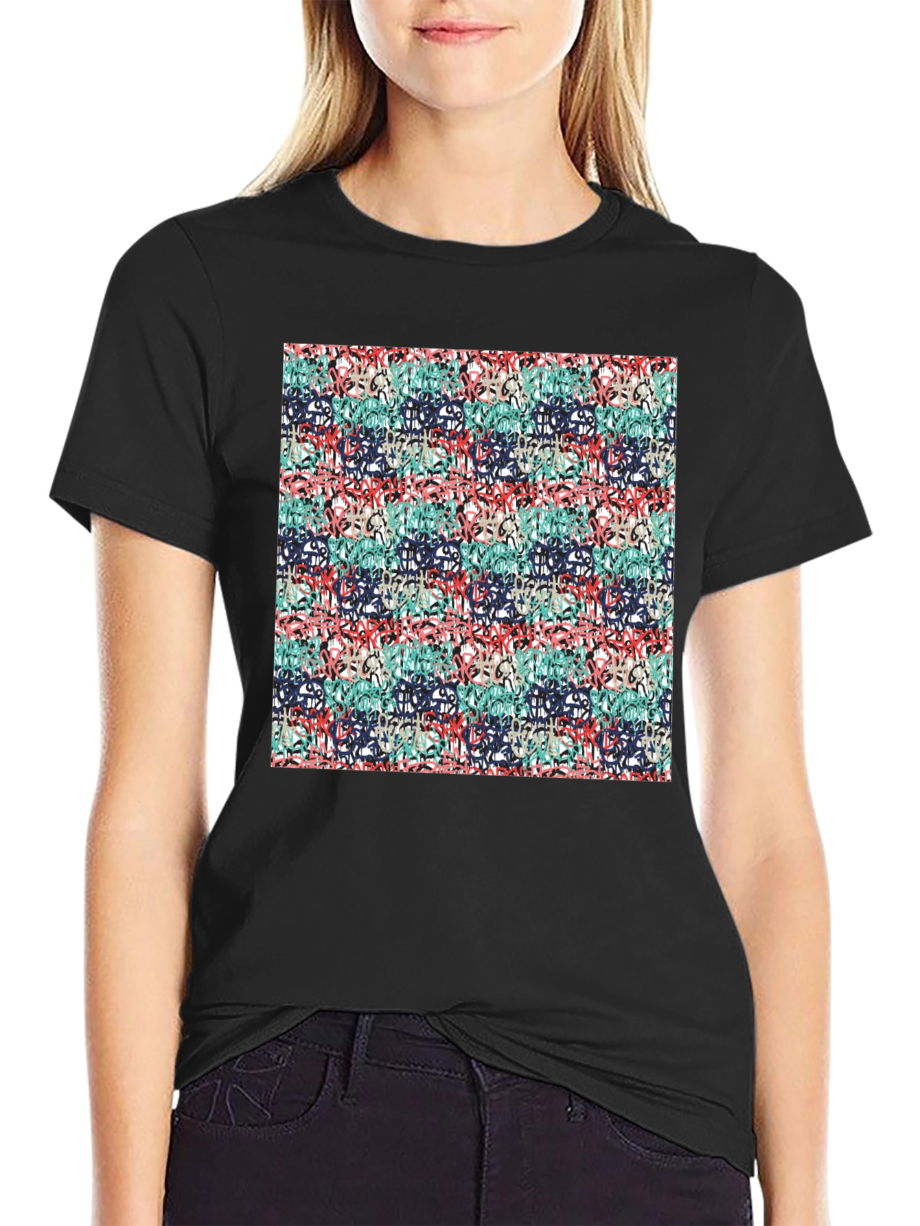 Abstract Graffiti Style T-Shirt