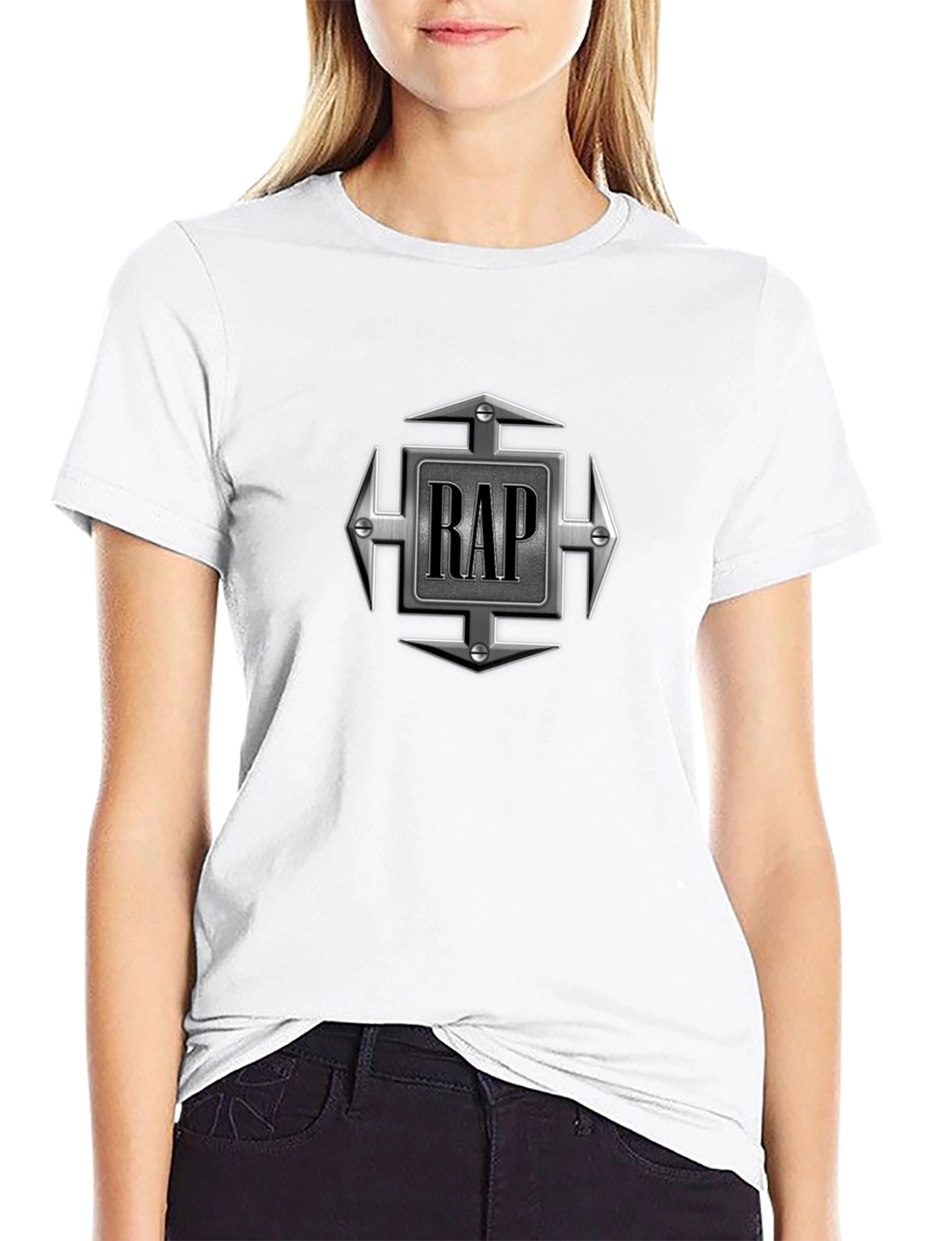 RAP Graphic Tee - Urban Style Black T-Shirt