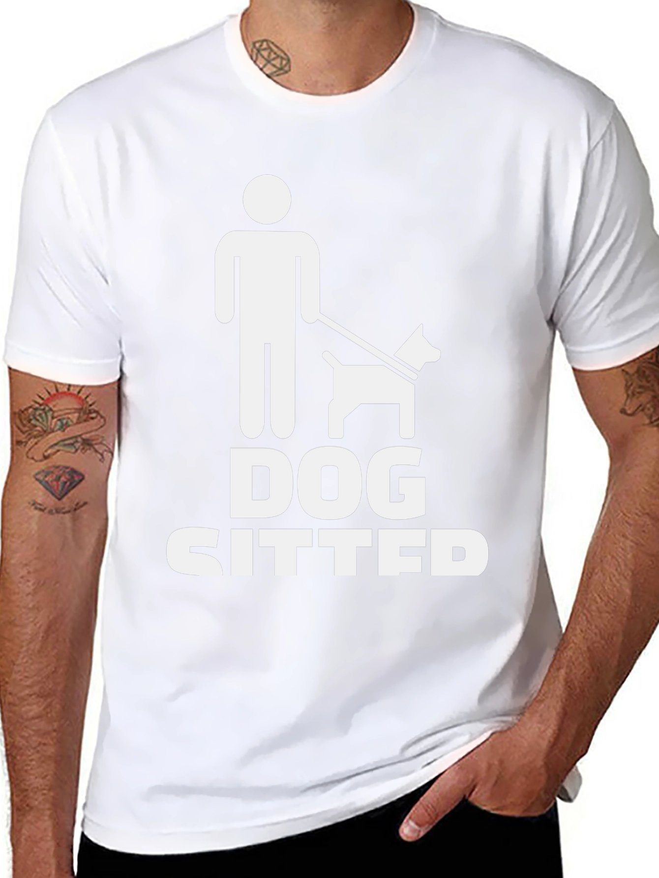Dog Sitter T-Shirt - Novelty Pet Lover Tee
