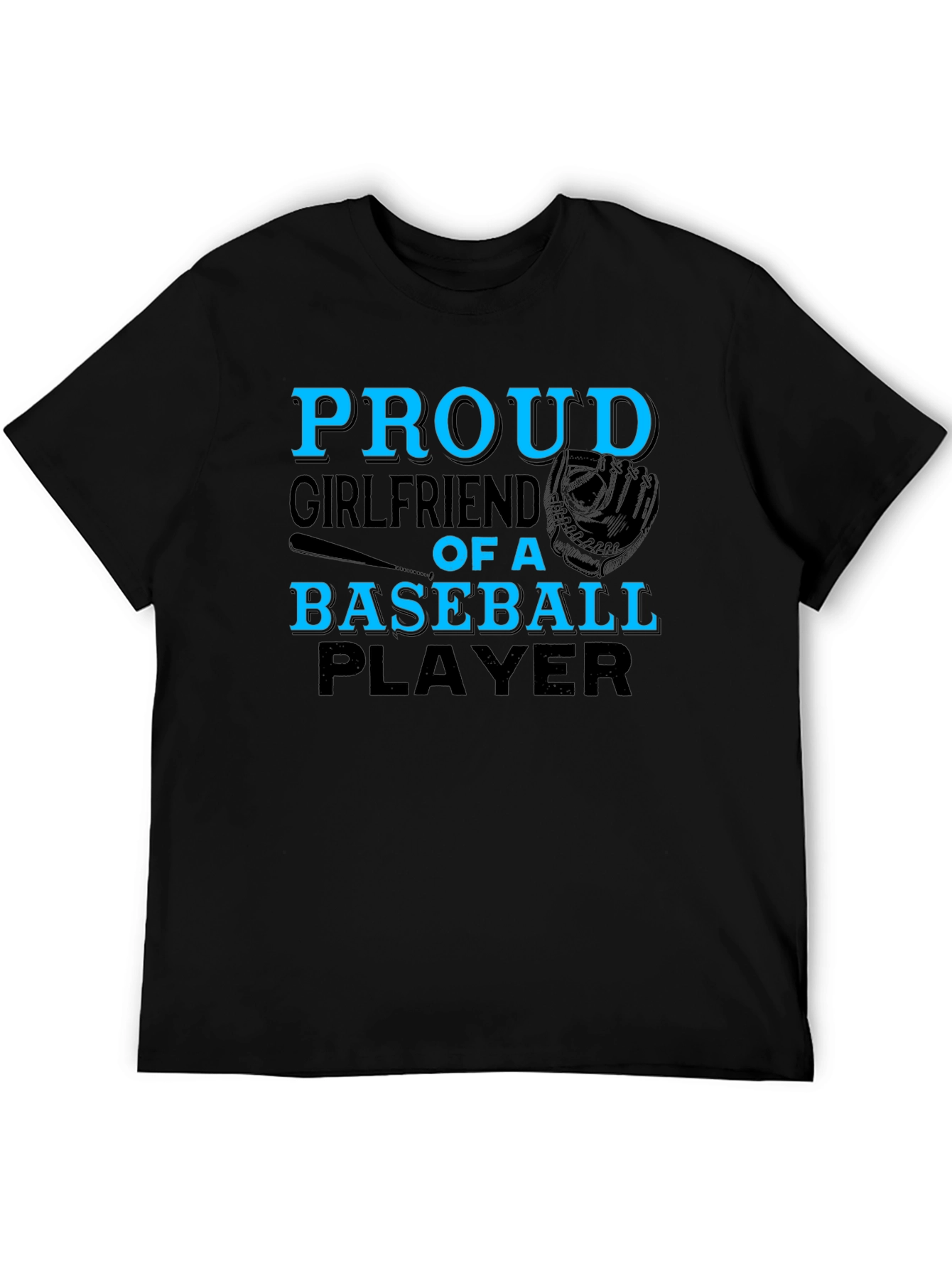 Proud Baseball Girlfriend Graphic T-Shirt