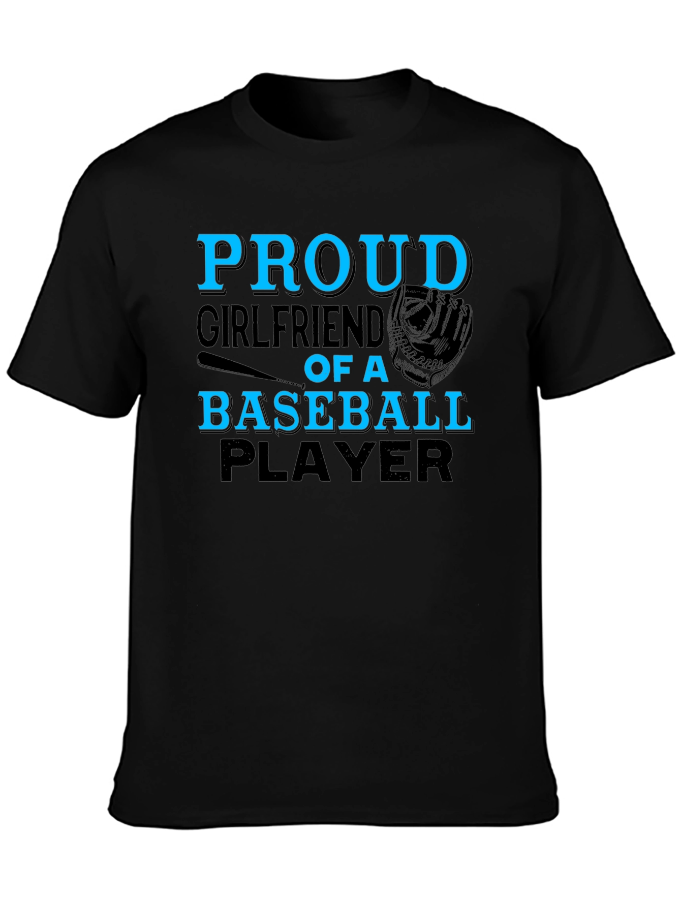 Proud Baseball Girlfriend Graphic T-Shirt