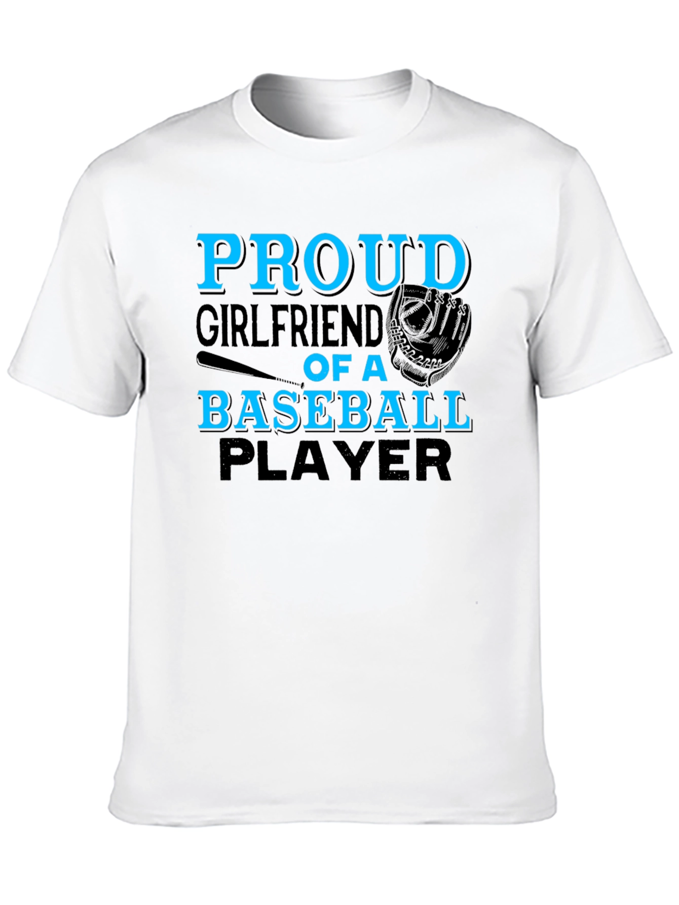 Proud Baseball Girlfriend Graphic T-Shirt