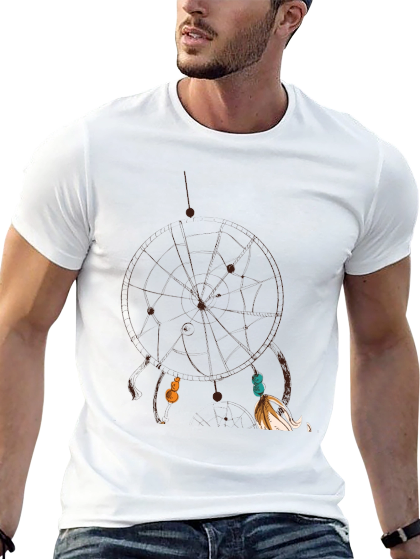 Dream Catcher Graphic Black T-Shirt