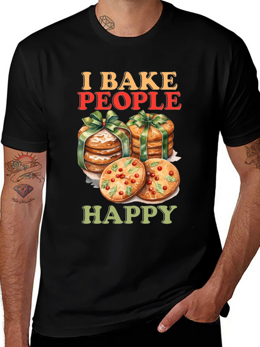 I Bake People Happy Graphic Tee