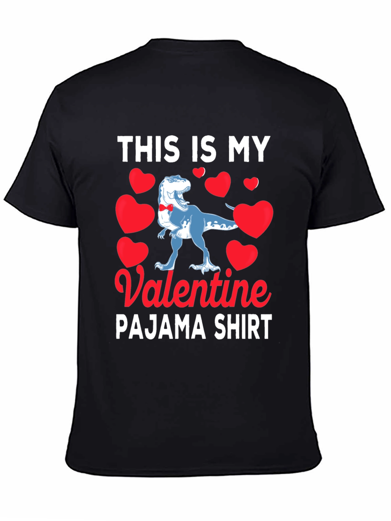 Valentines Day Dinosaur Pajama Shirt
