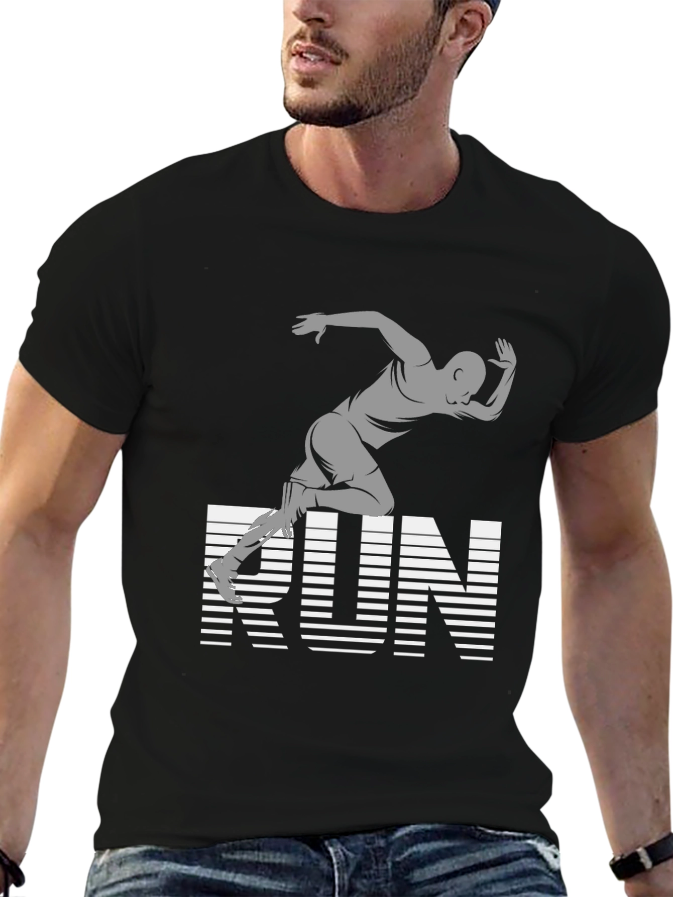 Run Graphic Tee - Athletic Style