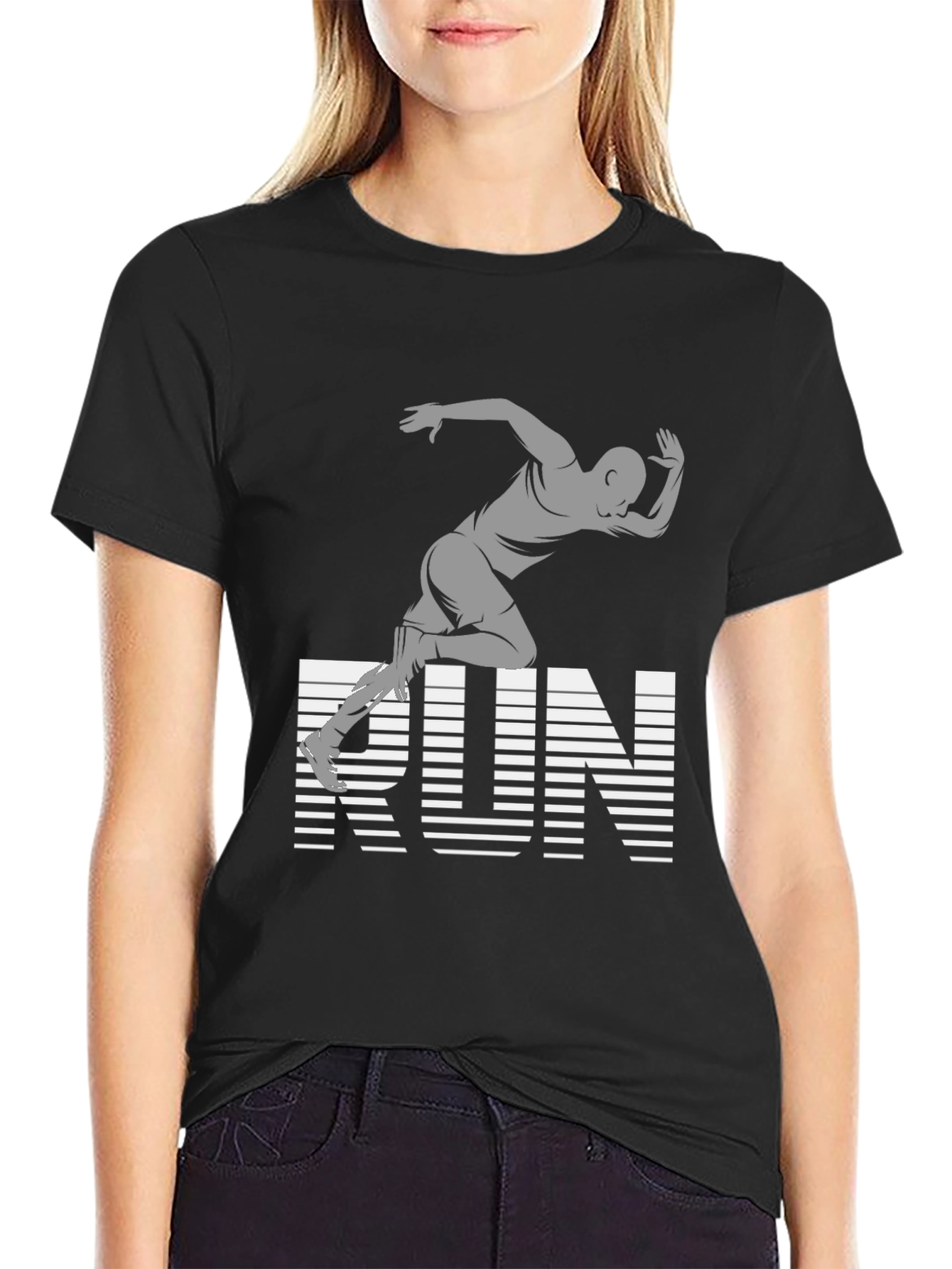 Run Graphic Tee - Athletic Style