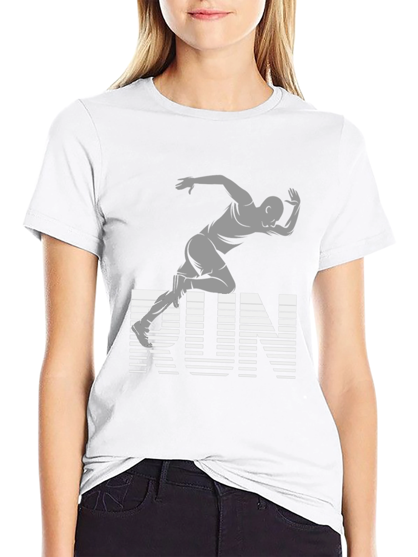Run Graphic Tee - Athletic Style