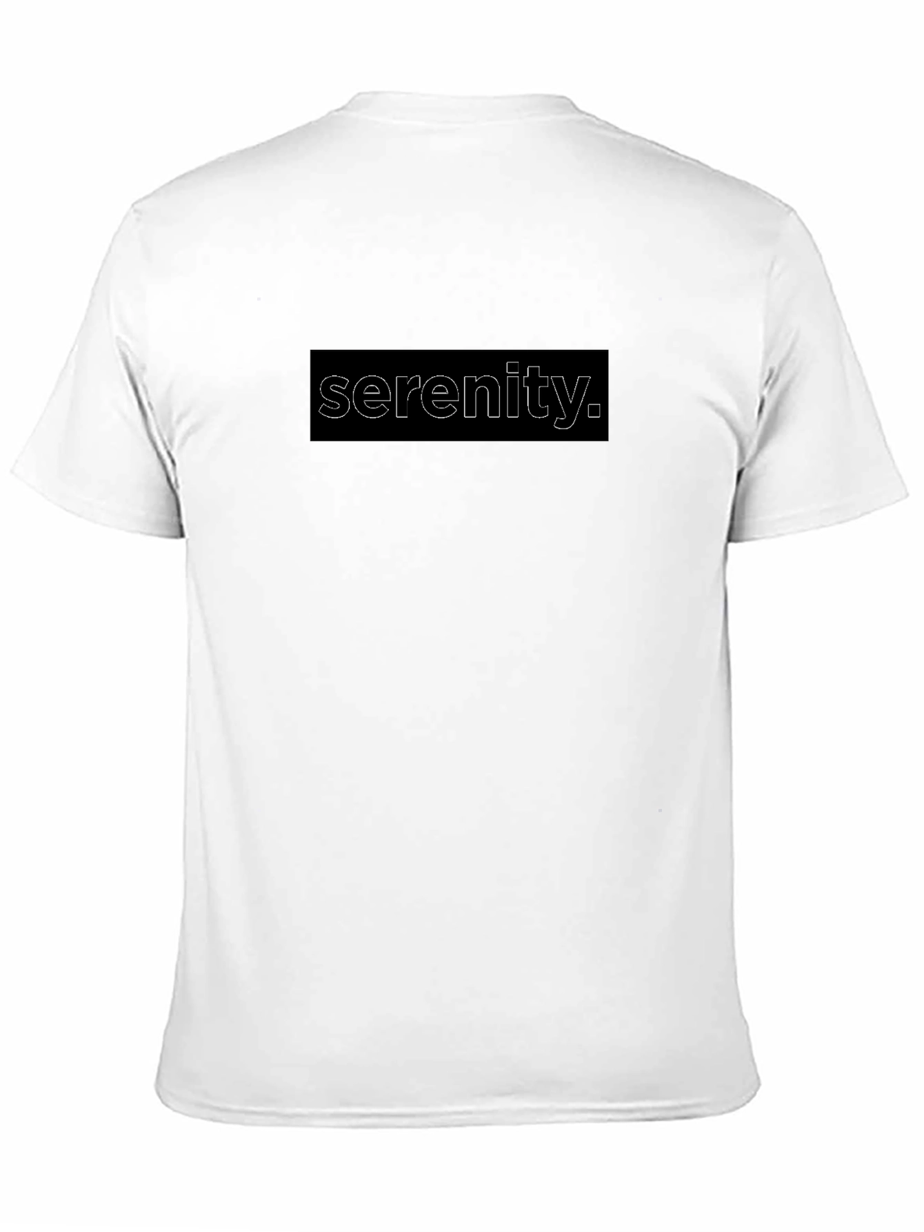 Serenity Graphic Tee - Stylish Mens Black T-Shirt