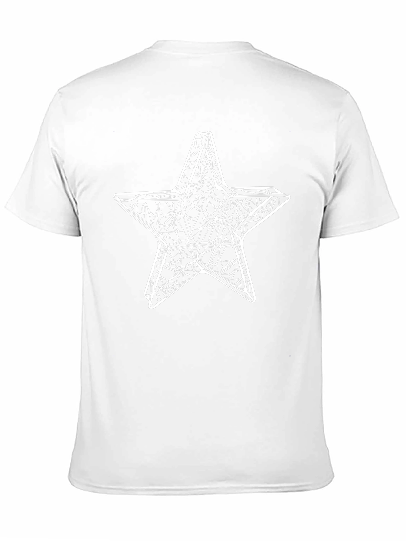 Abstract Star Graphic Tee - Mens Black T-Shirt