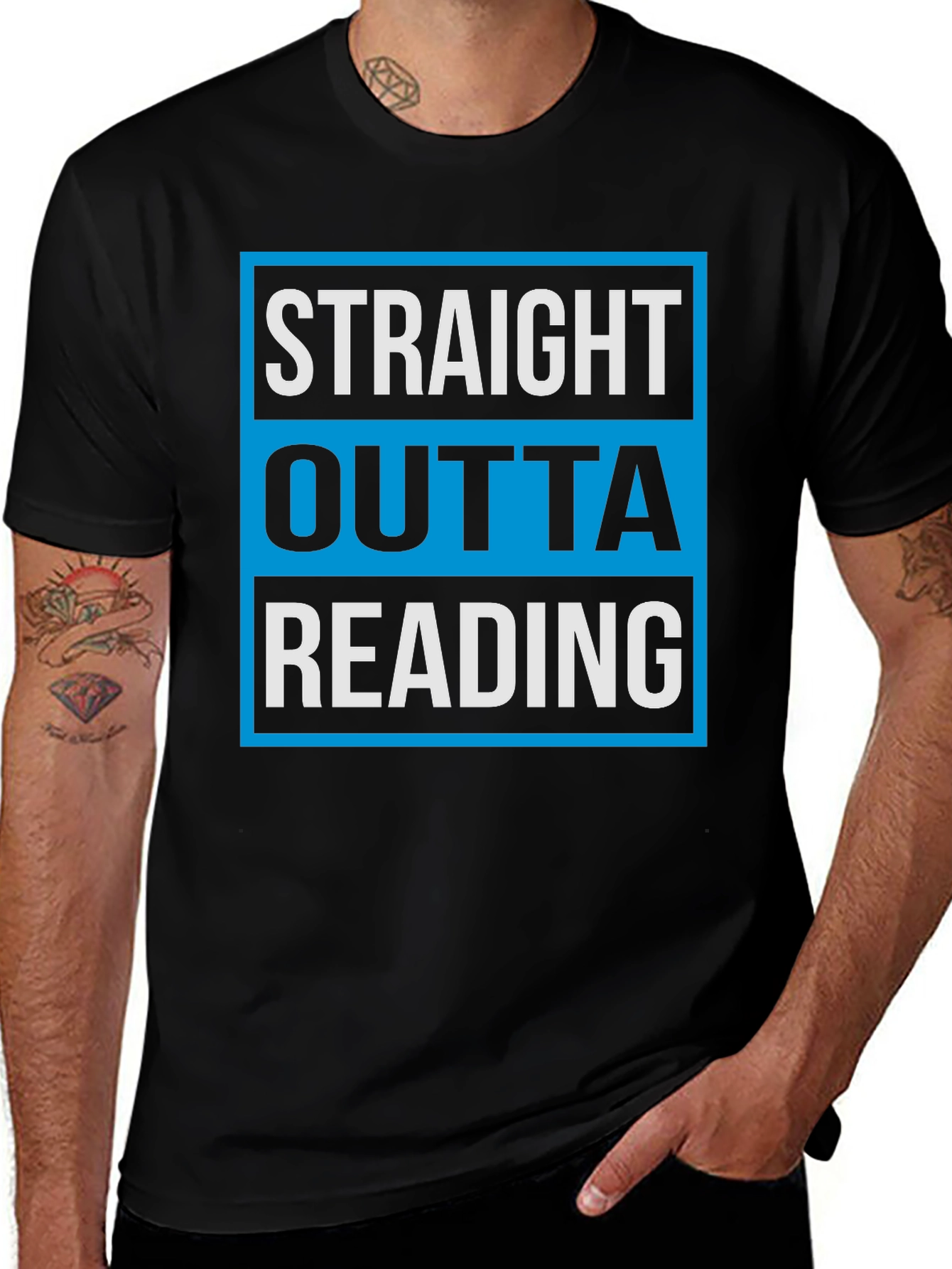 Straight Outta Reading T-Shirt Novelty Graphic Tee