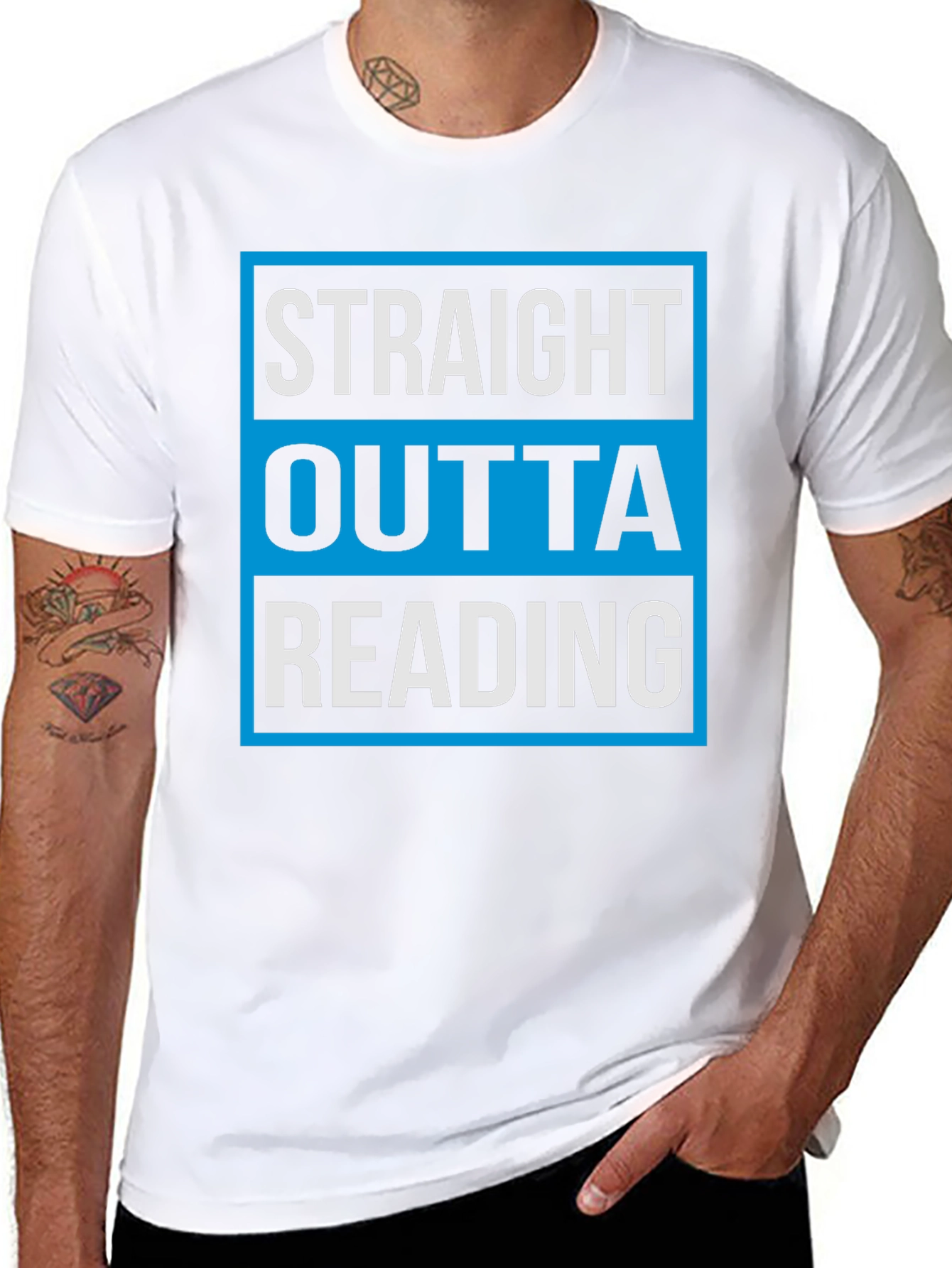 Straight Outta Reading T-Shirt Novelty Graphic Tee