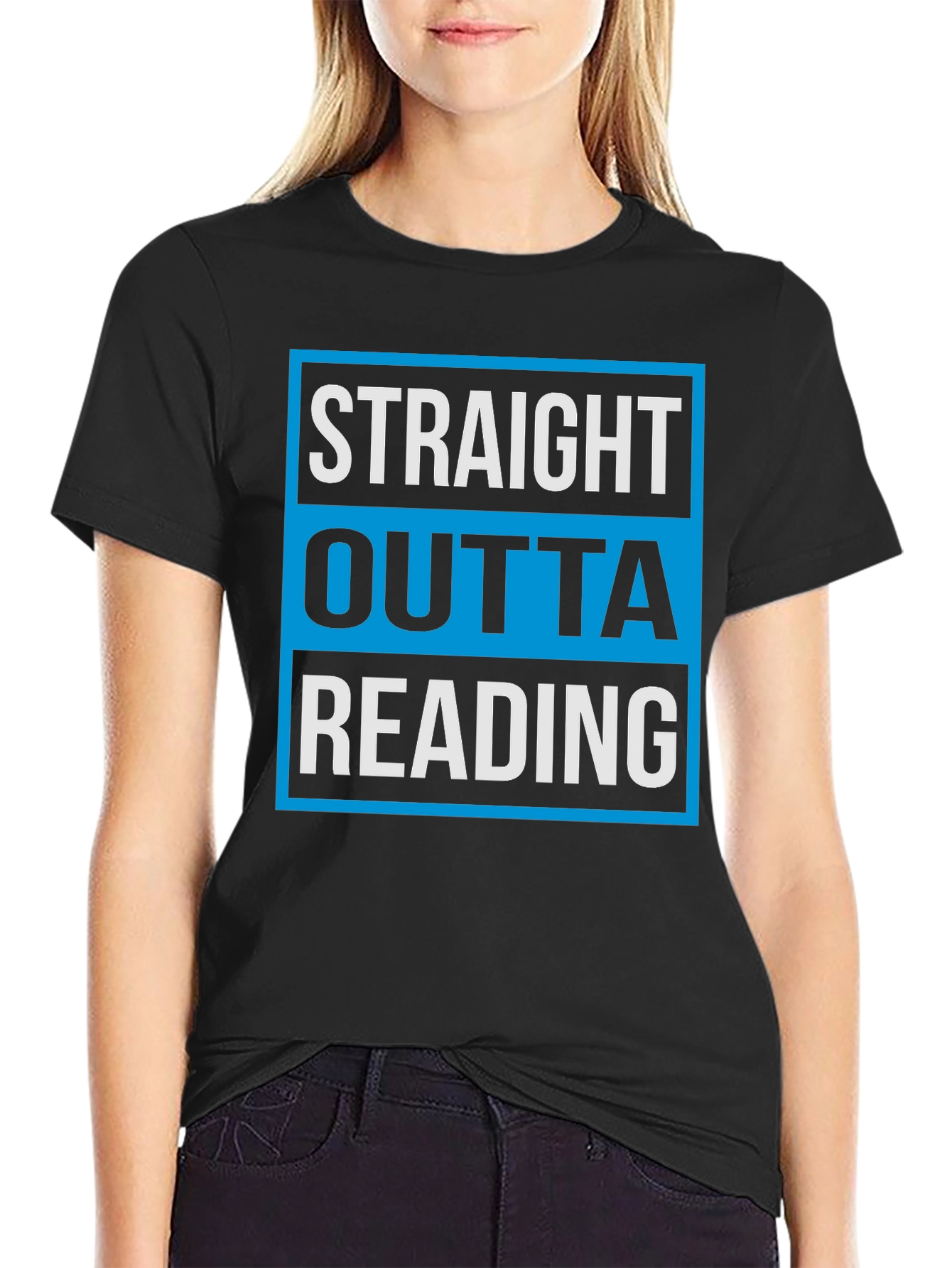 Straight Outta Reading T-Shirt Novelty Graphic Tee