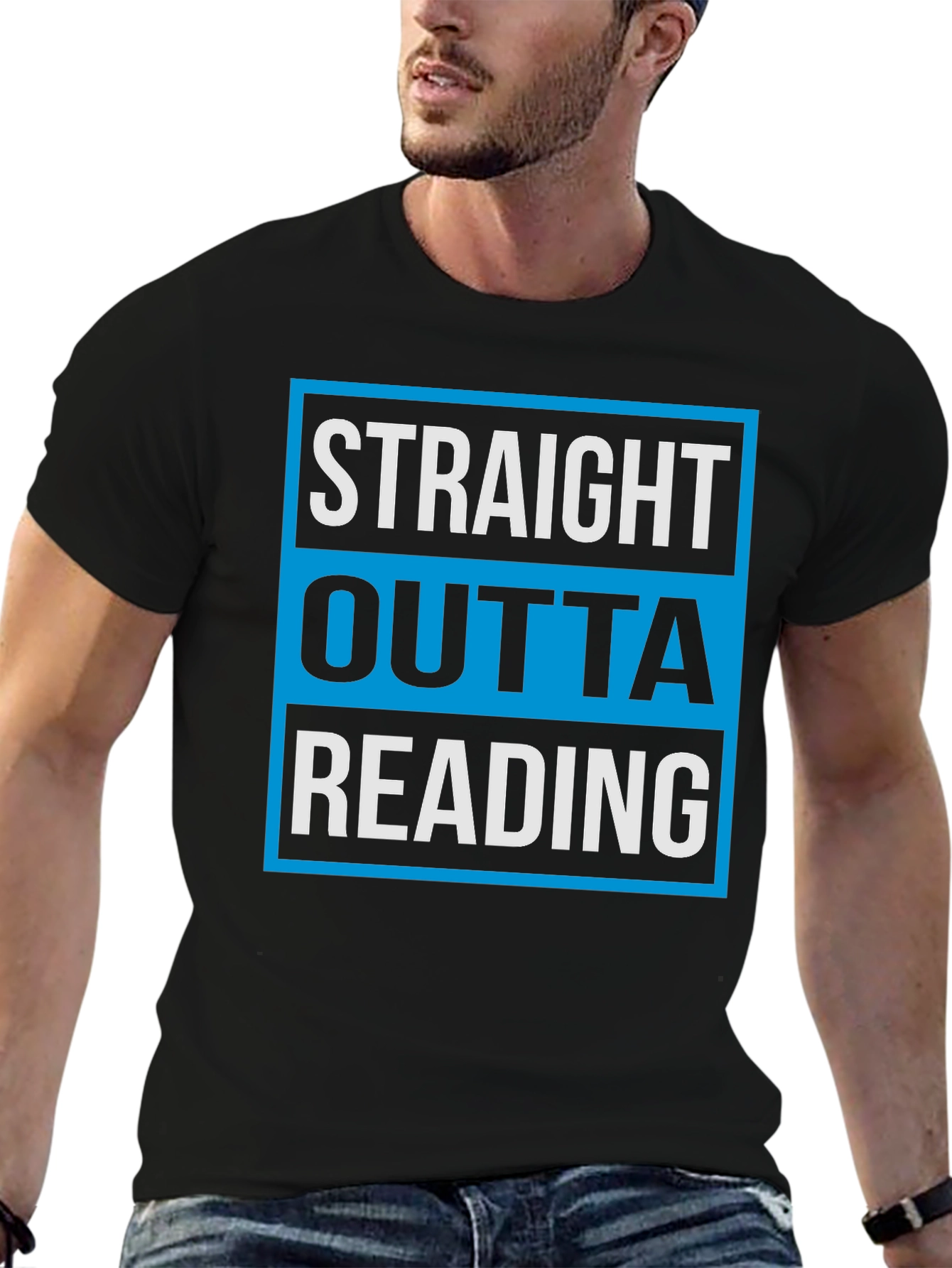 Straight Outta Reading T-Shirt Novelty Graphic Tee