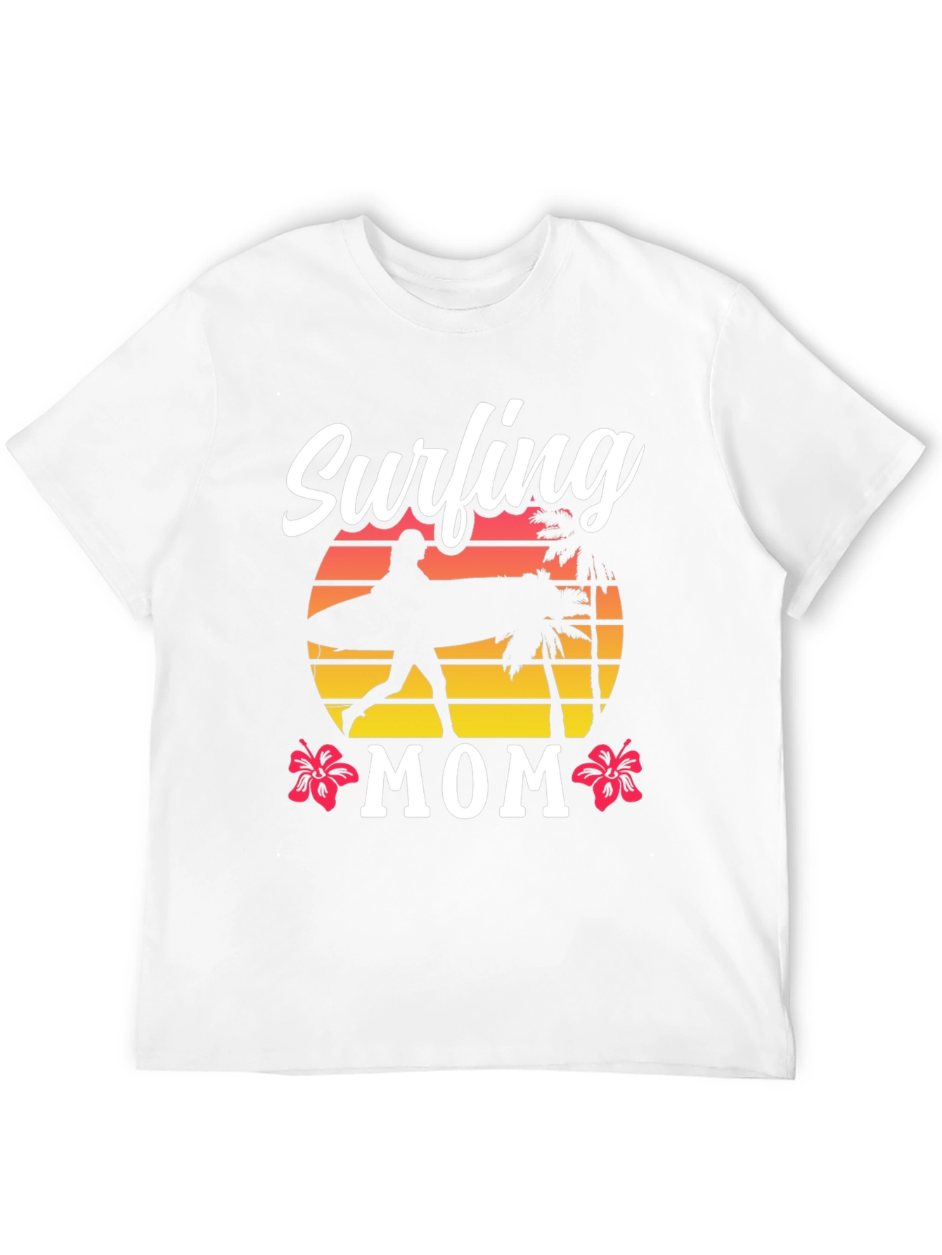 Surfing Mom T-Shirt - Beach Lover Tee
