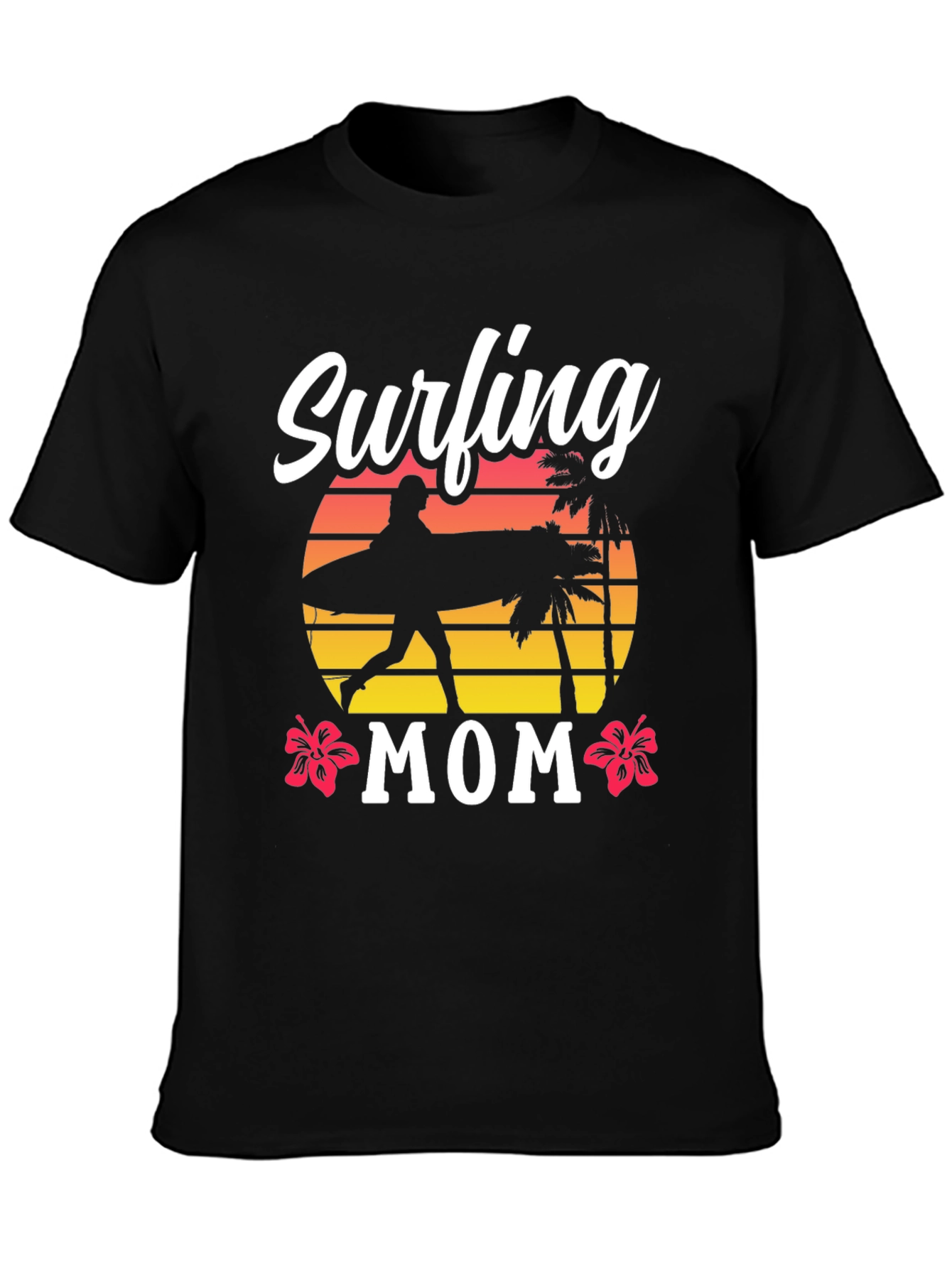 Surfing Mom T-Shirt - Beach Lover Tee