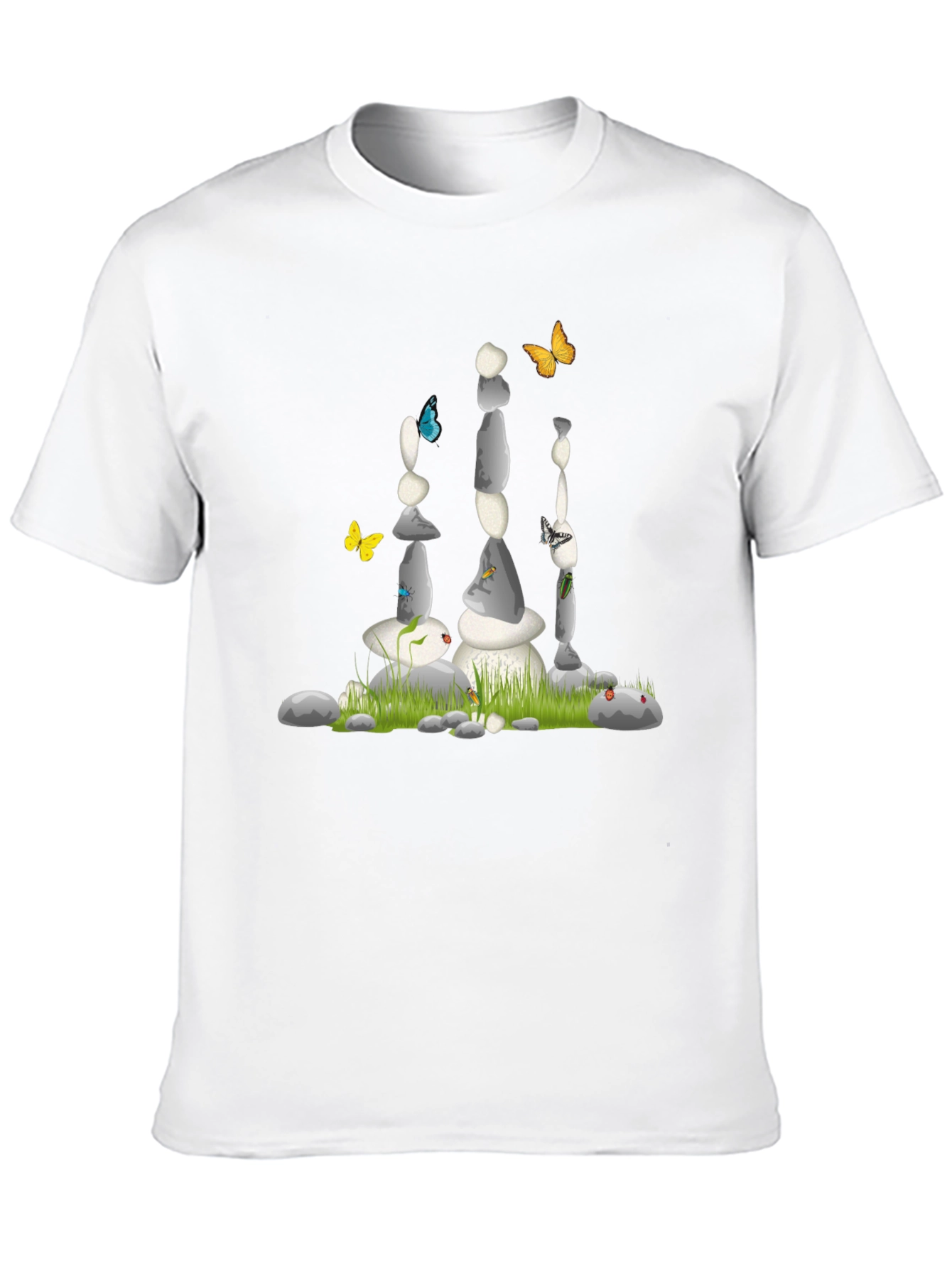 Stone Balance Art Black T-Shirt