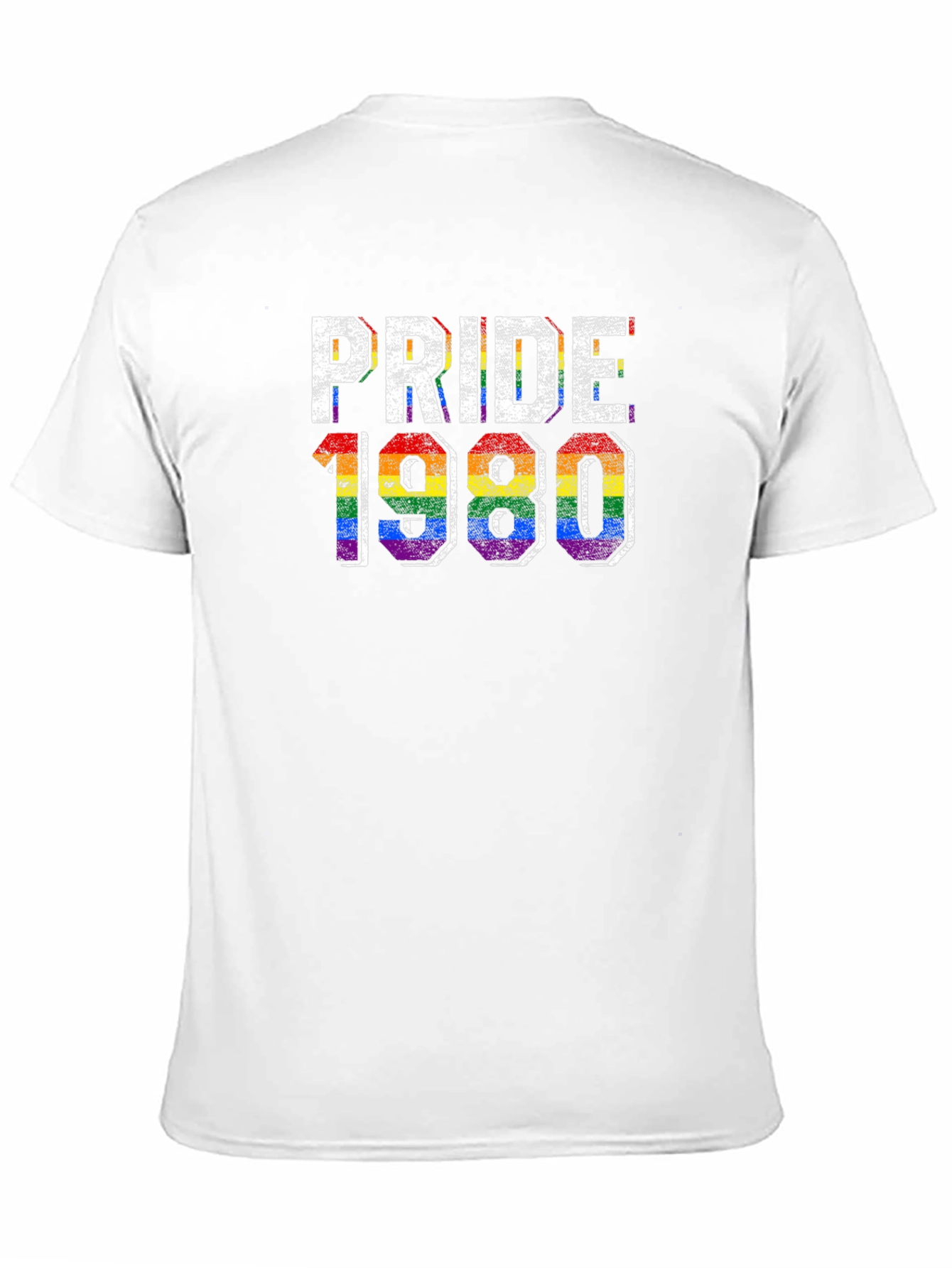 Pride 1980 LGBTQ Rainbow Graphic T-Shirt