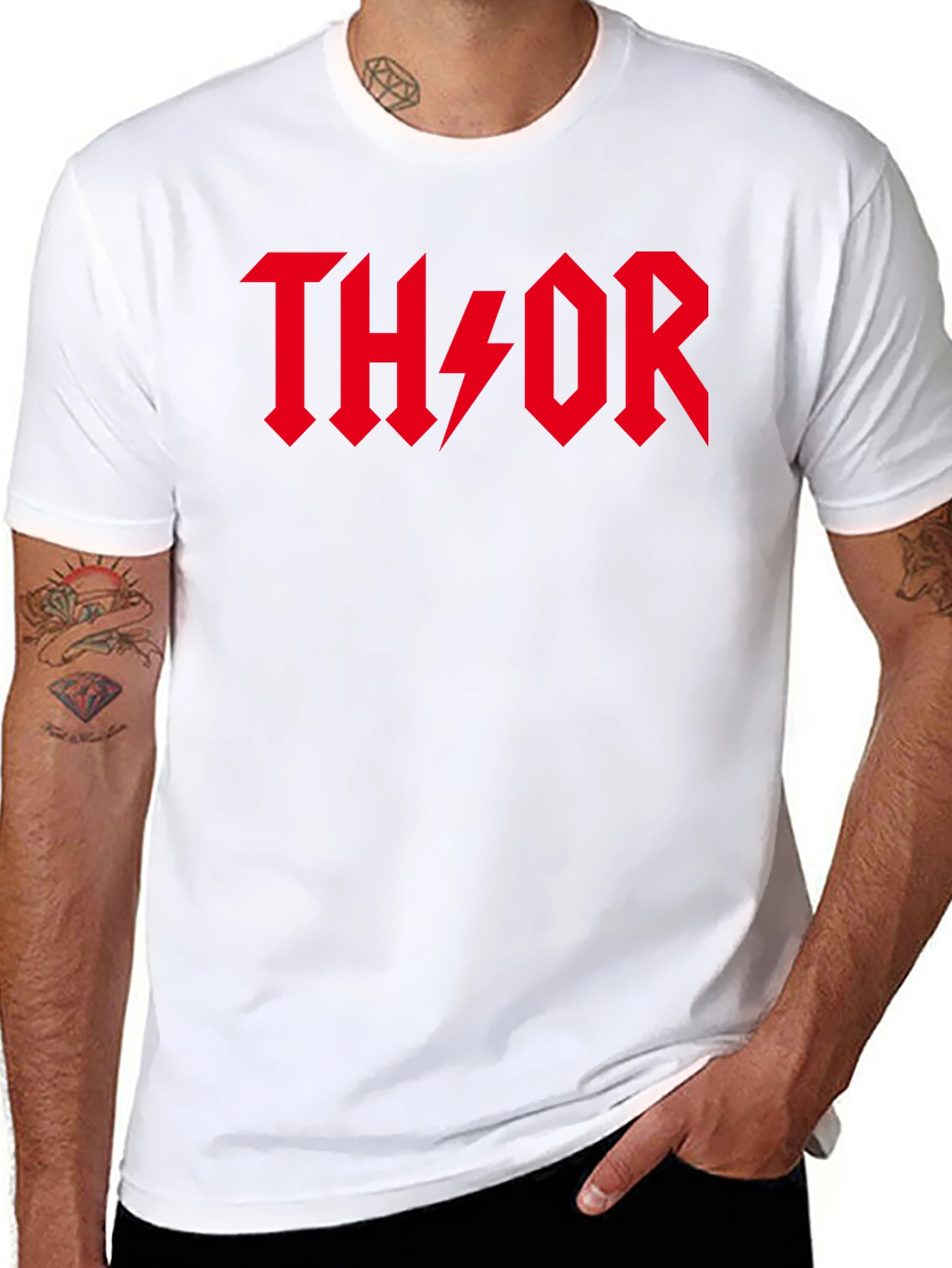 Thor Black T-Shirt - Rock Style Logo