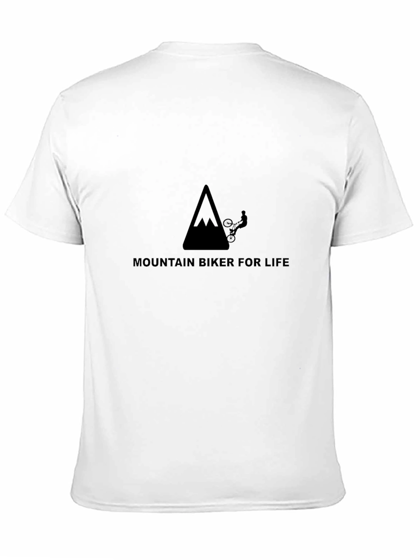 Mountain Biker for Life Black Graphic Tee
