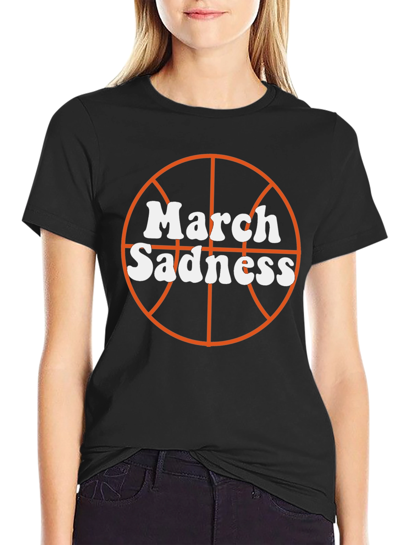 March Sadness Basketball Graphic T-Shirt