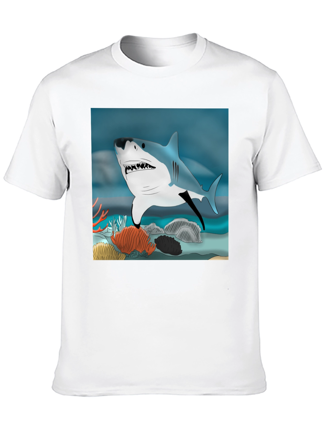 Shark Graphic T-Shirt - Undersea Adventure Design