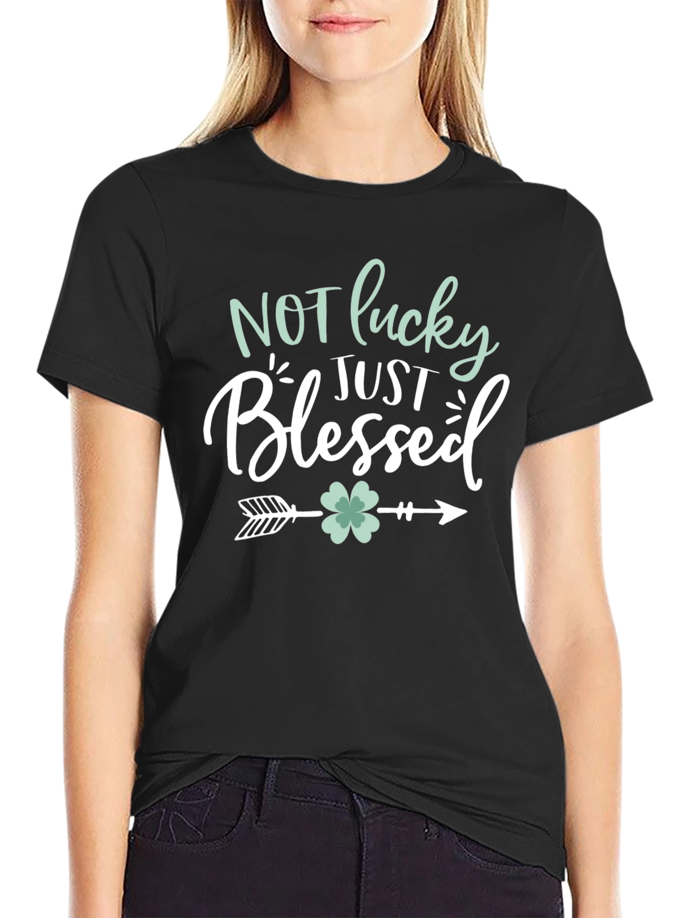 Blessed Graphic Tee - Lucky Clover Design