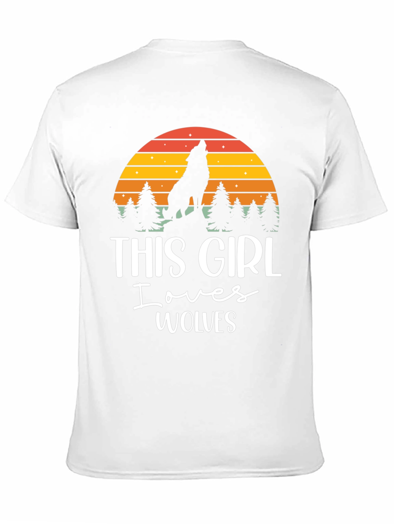 This Girl Loves Wolves T-Shirt Wolf Lover Tee