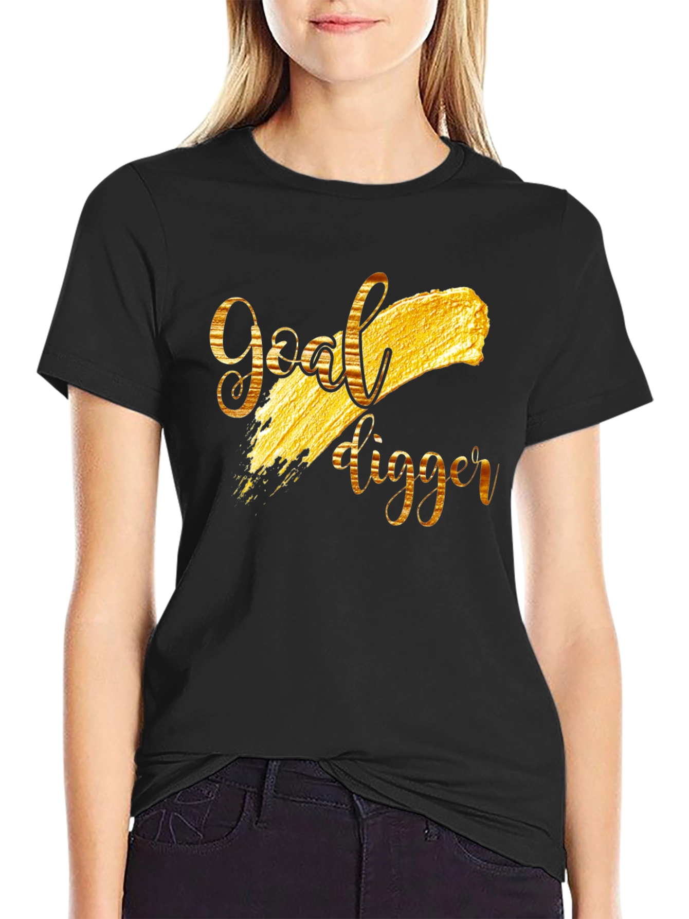 Goal Digger Graphic Tee - Black