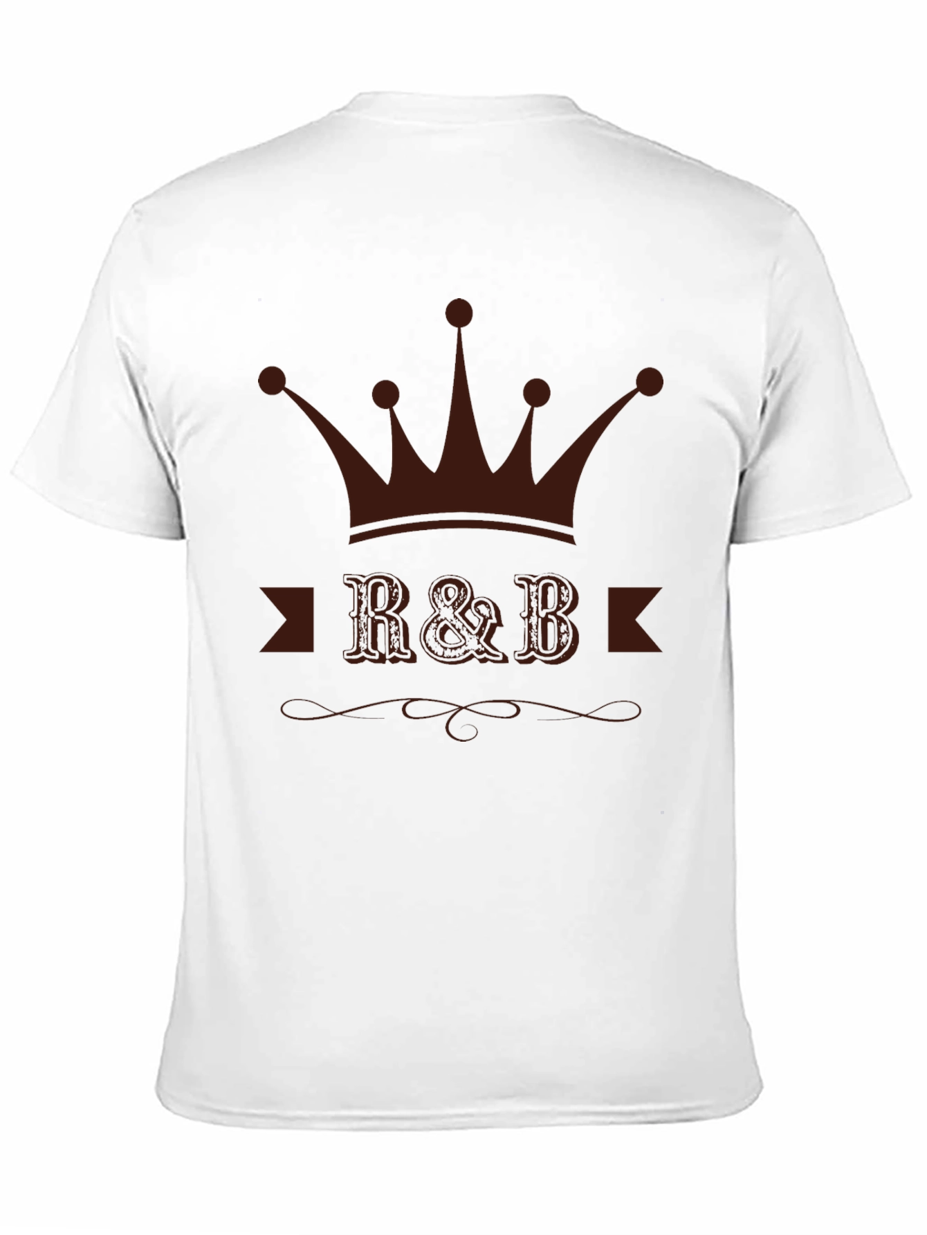 R&B Crown Graphic T-Shirt - Black