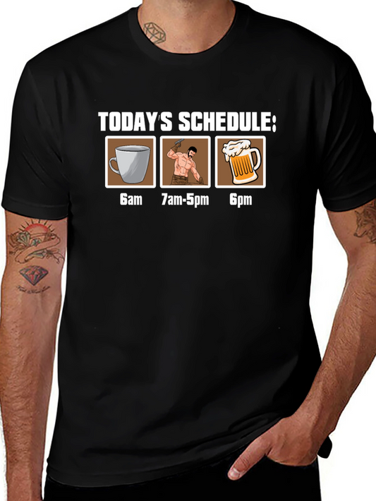 Humorous Schedule Graphic Tee