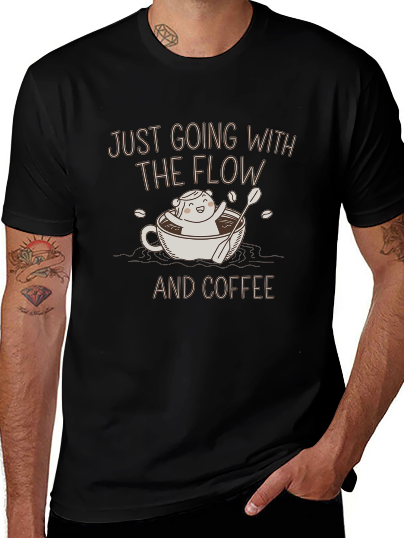 Just Going with the Flow Coffee T-Shirt