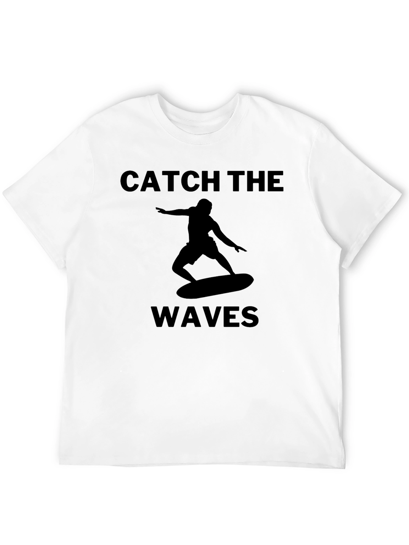 Catch the Waves Graphic Tee - Surfer T-Shirt