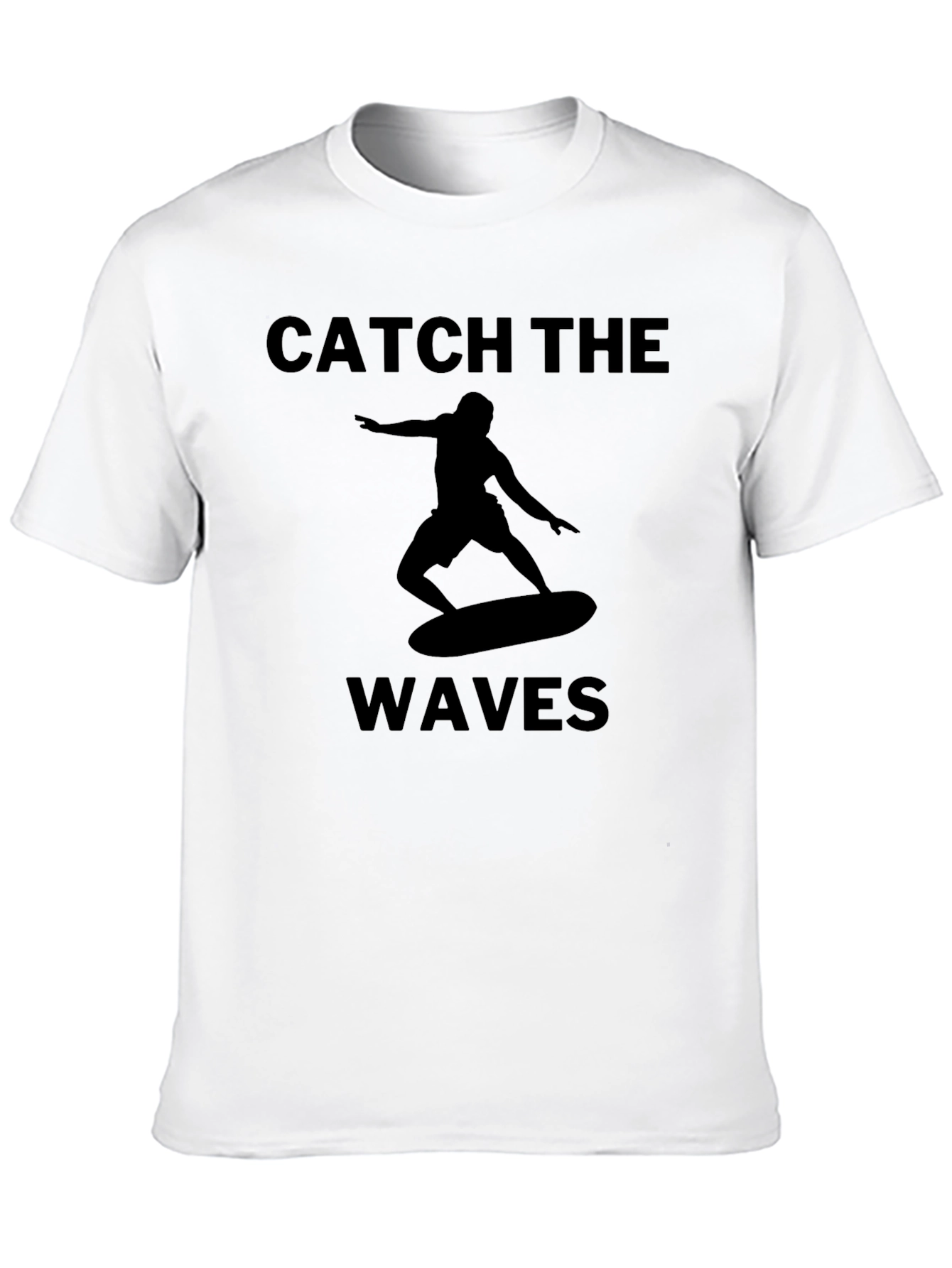 Catch the Waves Graphic Tee - Surfer T-Shirt