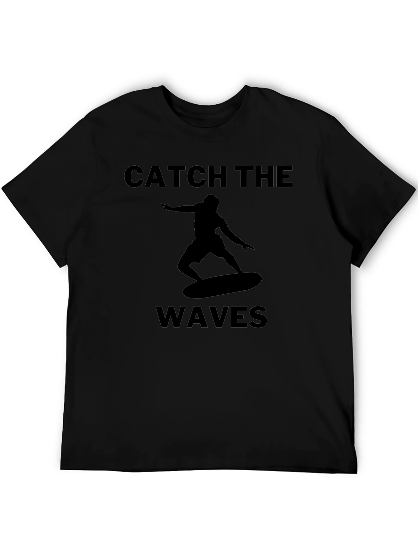 Catch the Waves Graphic Tee - Surfer T-Shirt