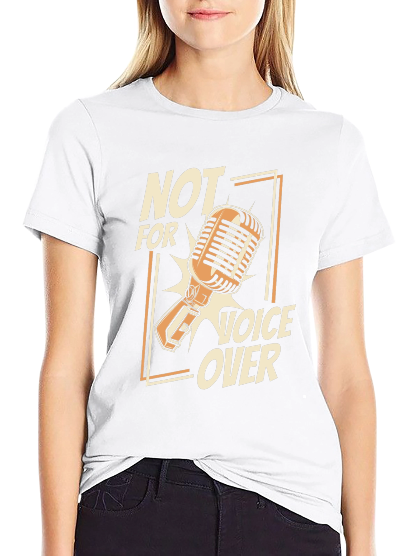 Not For Voice Over Microphone Graphic T-Shirt