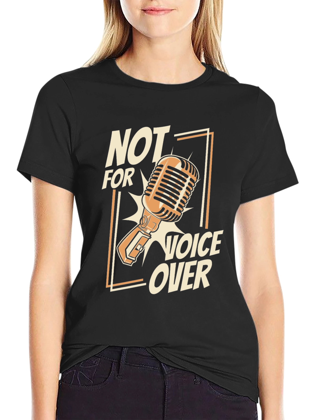 Not For Voice Over Microphone Graphic T-Shirt