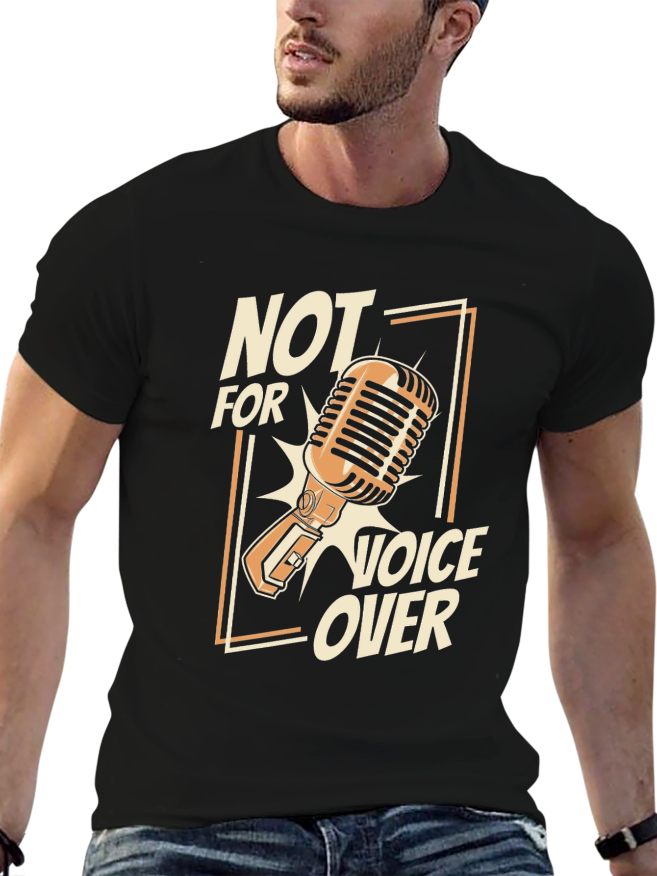 Not For Voice Over Microphone Graphic T-Shirt