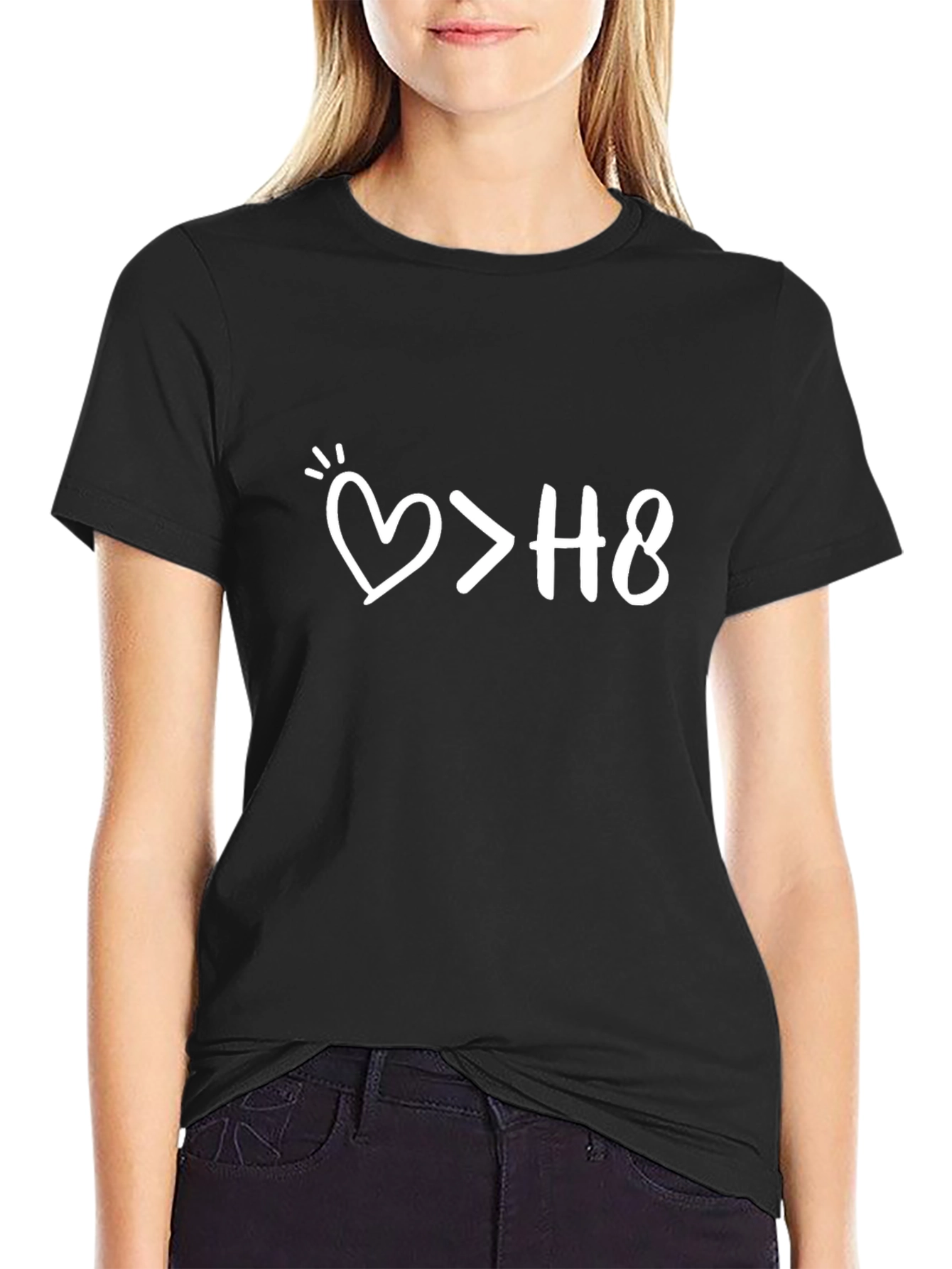 Love Over Hate Graphic T-Shirt