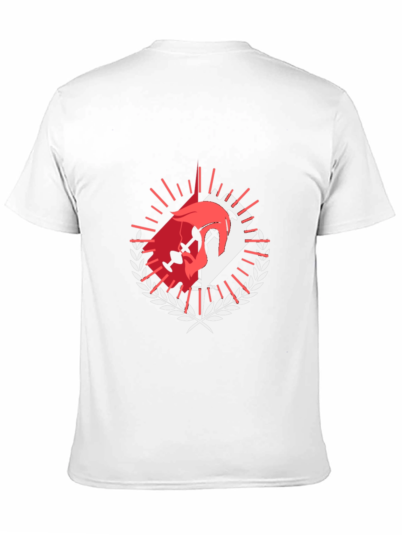 Graphic Tee: Dueling Swords & Laurel Wreath Design