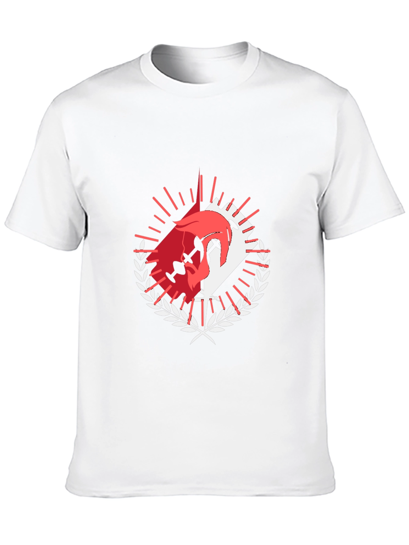 Graphic Tee: Dueling Swords & Laurel Wreath Design