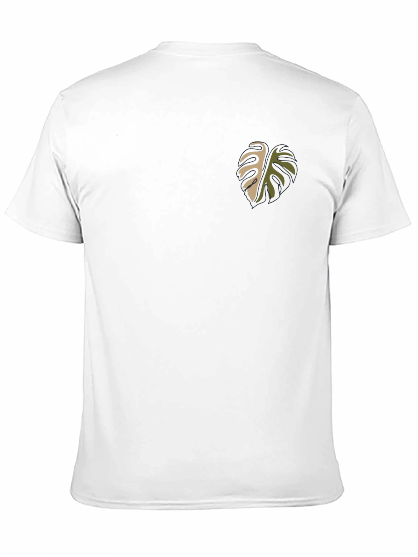 Monstera Leaf Graphic Black T-Shirt