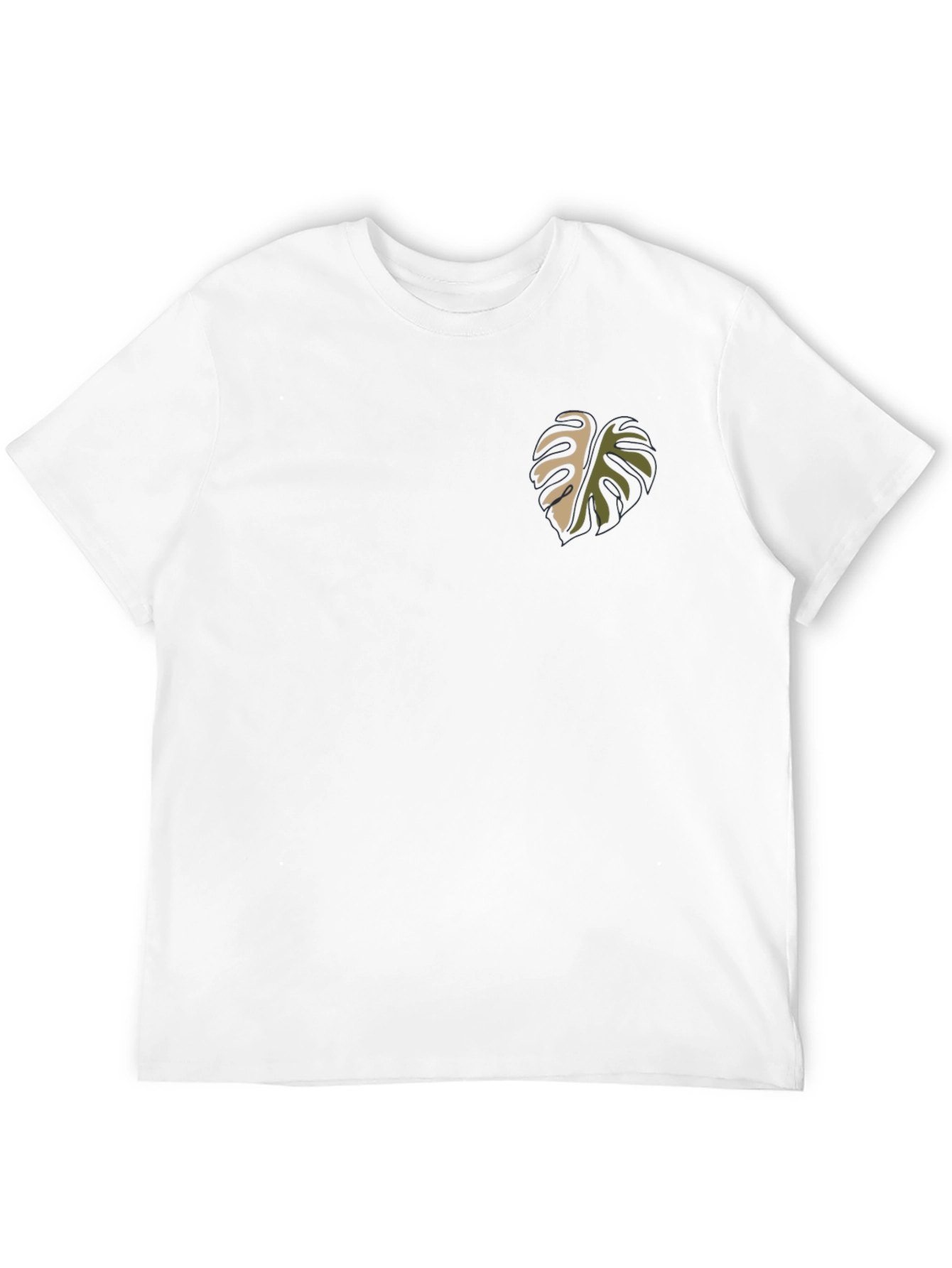 Monstera Leaf Graphic Black T-Shirt