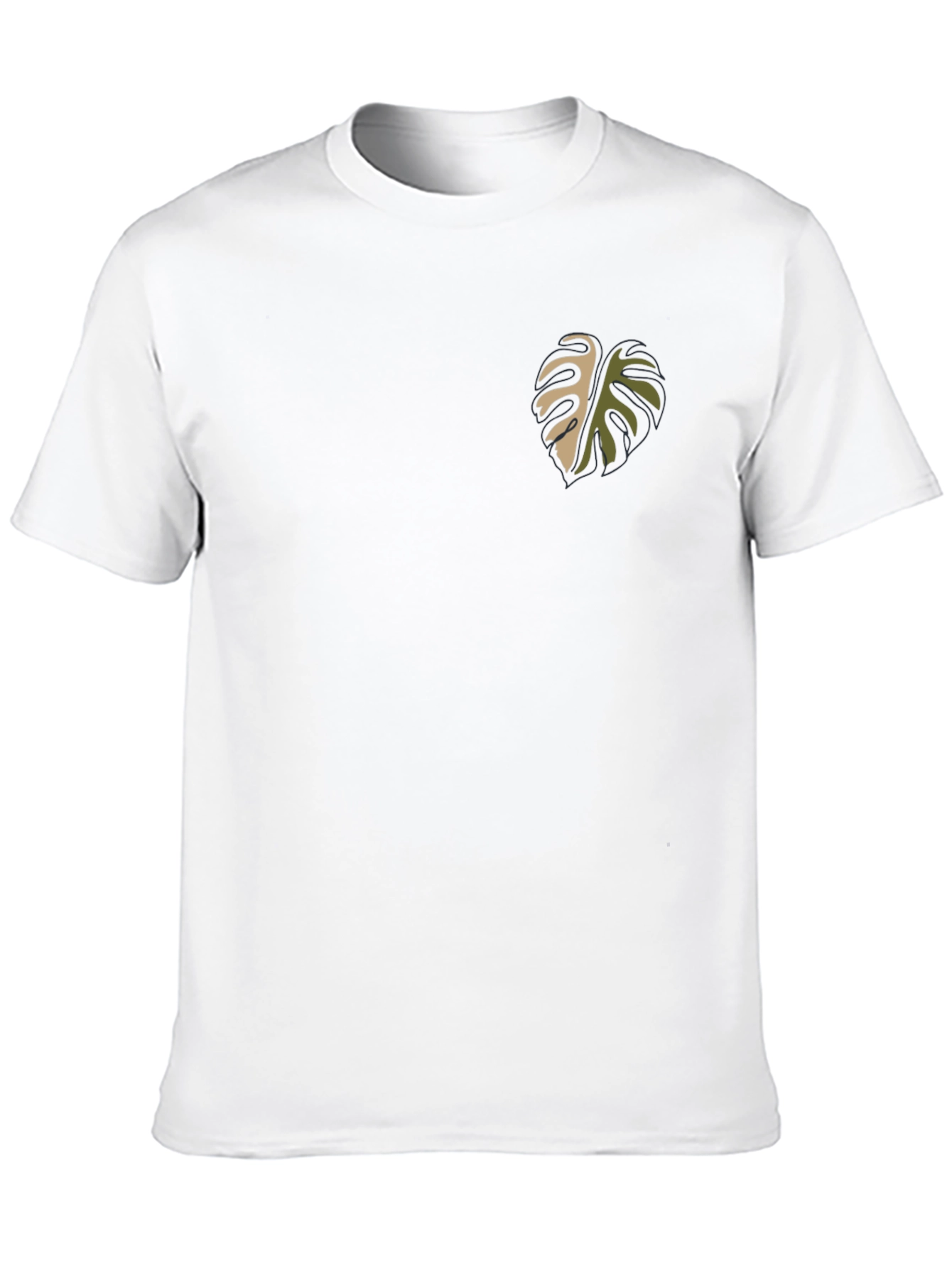 Monstera Leaf Graphic Black T-Shirt