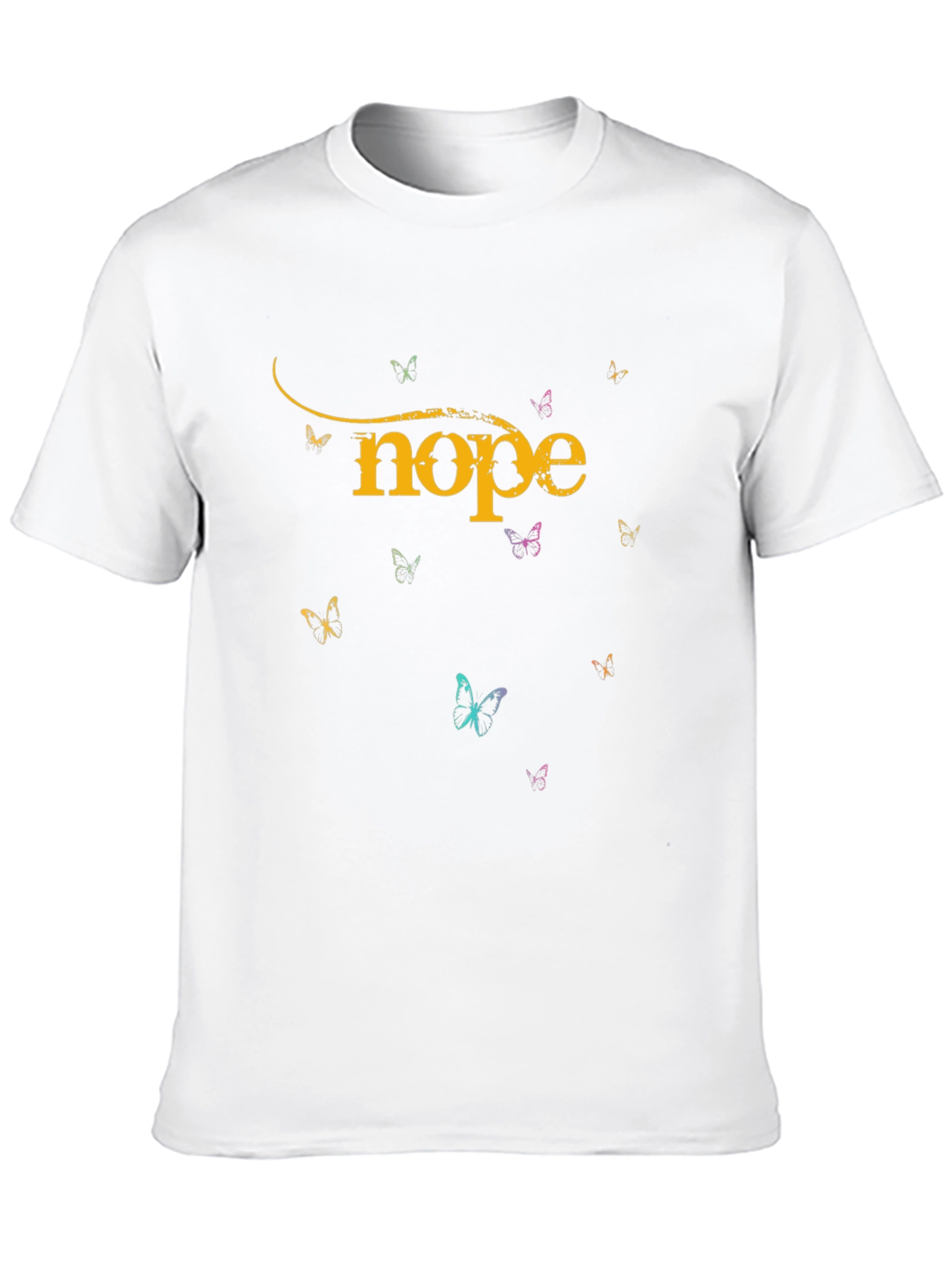 Nope Butterfly Graphic T-Shirt