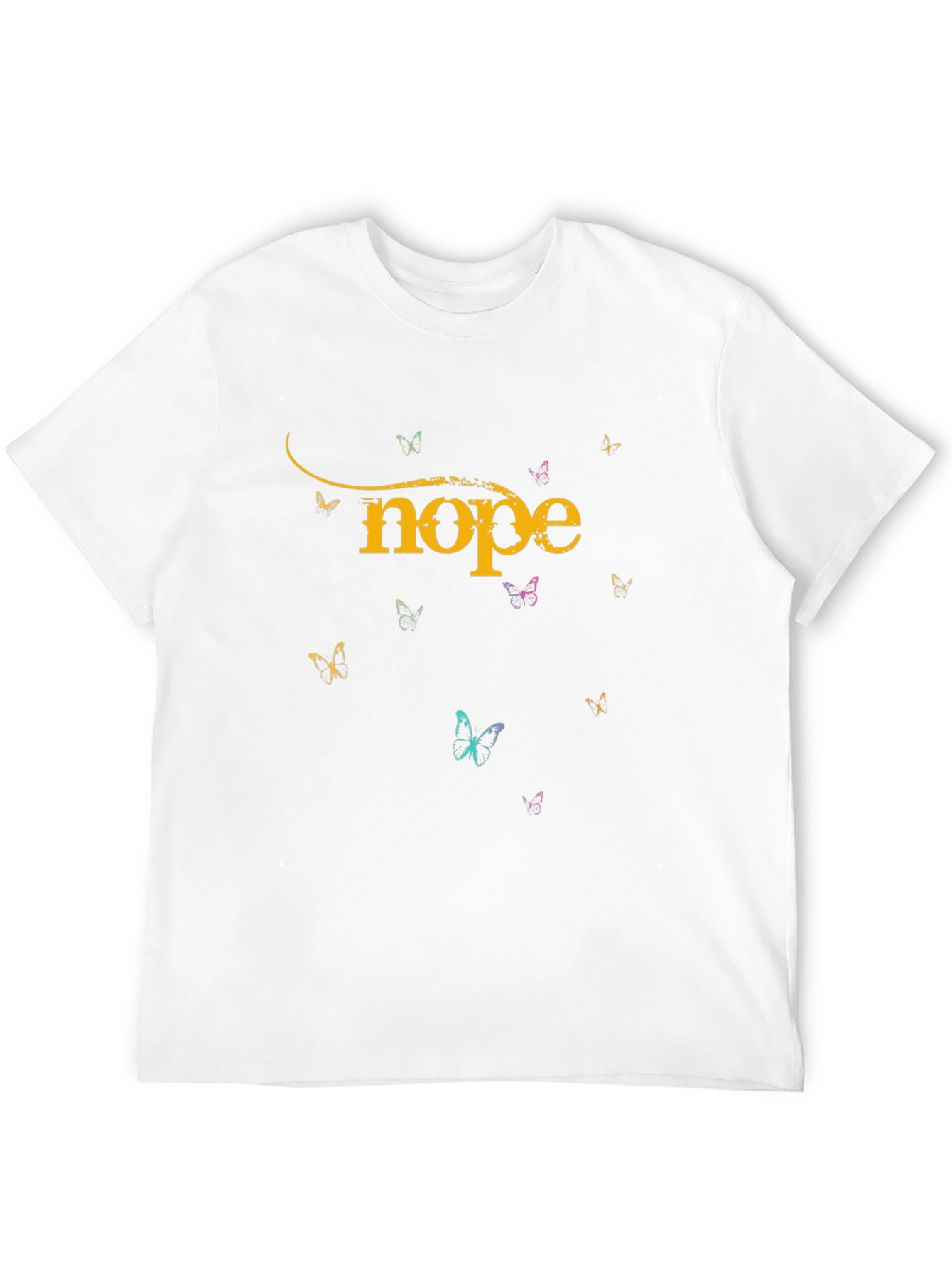 Nope Butterfly Graphic T-Shirt