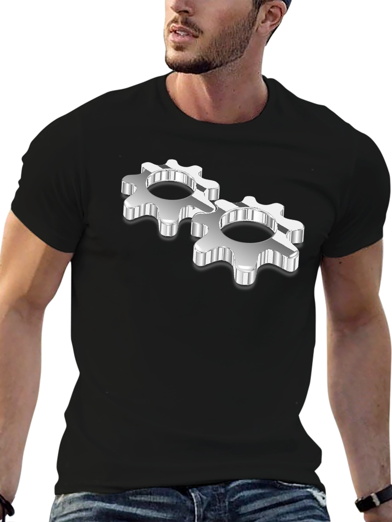 Gear Head Black T-Shirt